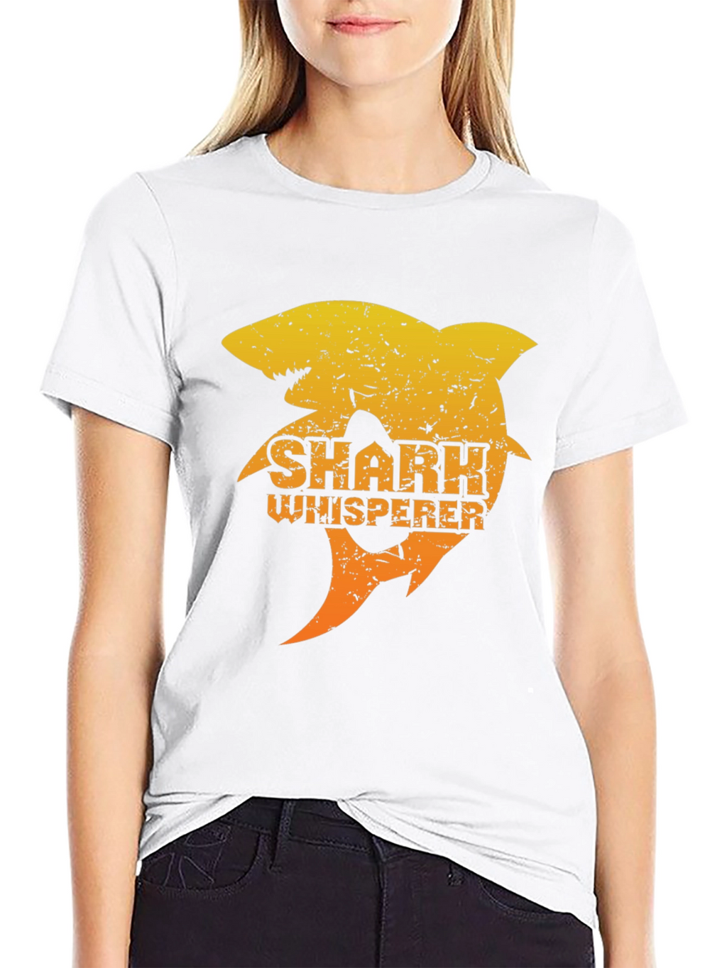 Shark Whisperer Graphic Tee - Novelty Ocean Lover T-Shirt