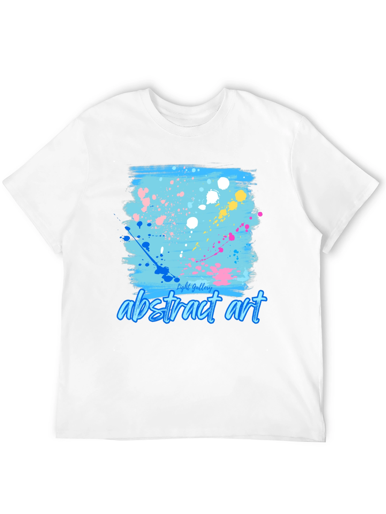 Abstract Art Splatter Tee - Trendy Casual Shirt