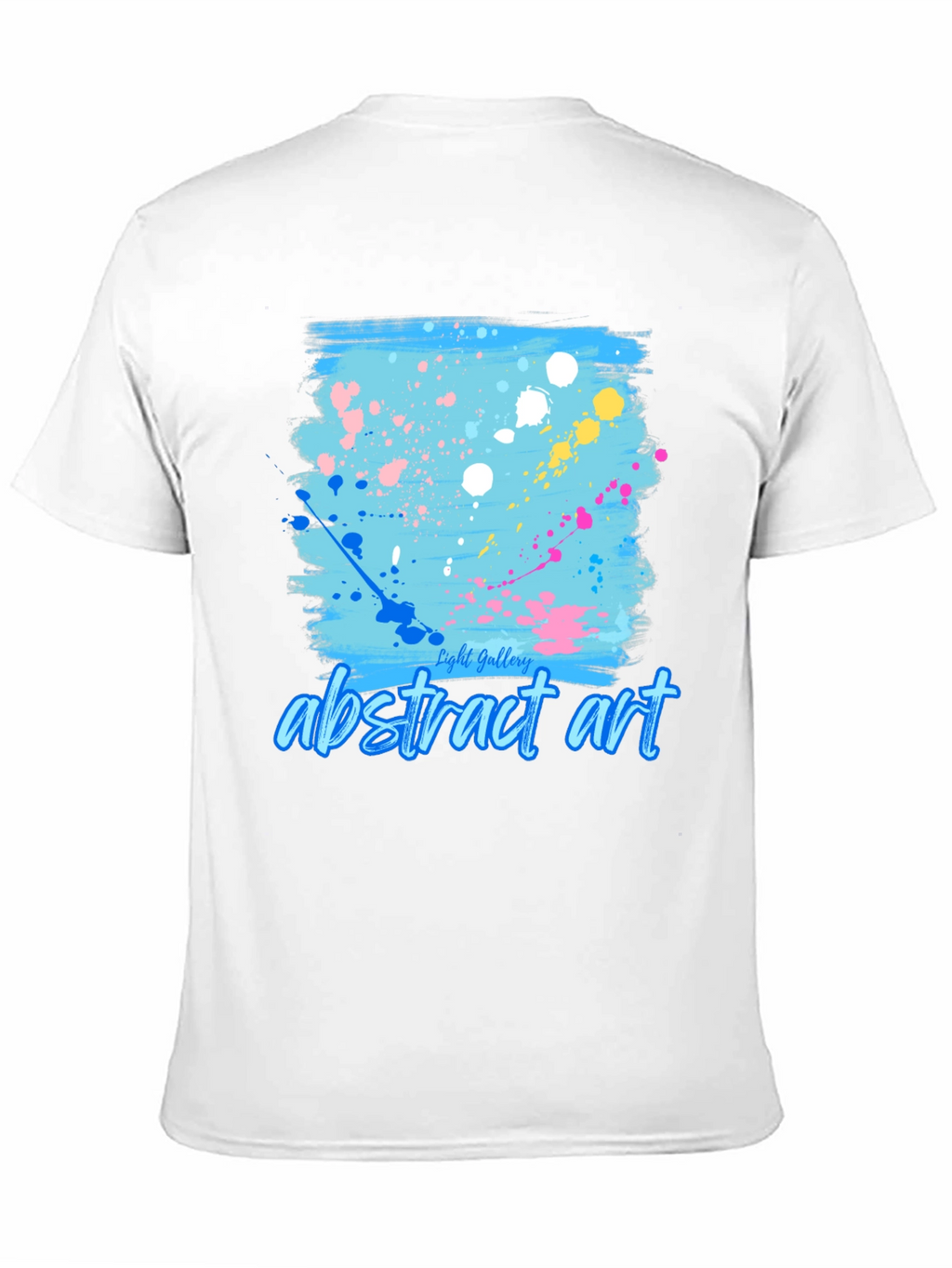 Abstract Art Splatter Tee - Trendy Casual Shirt
