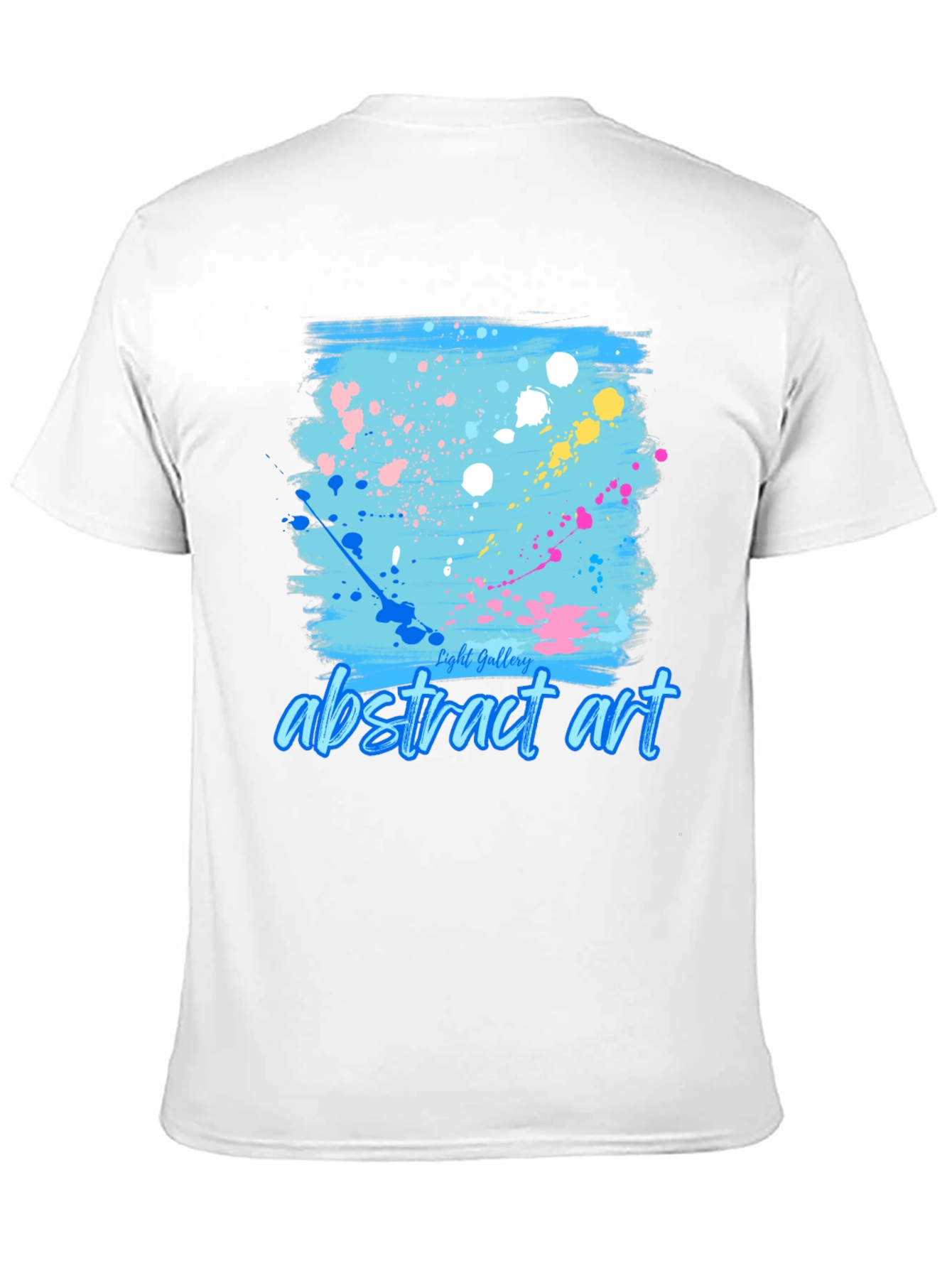 Abstract Art Splatter Tee - Trendy Casual Shirt