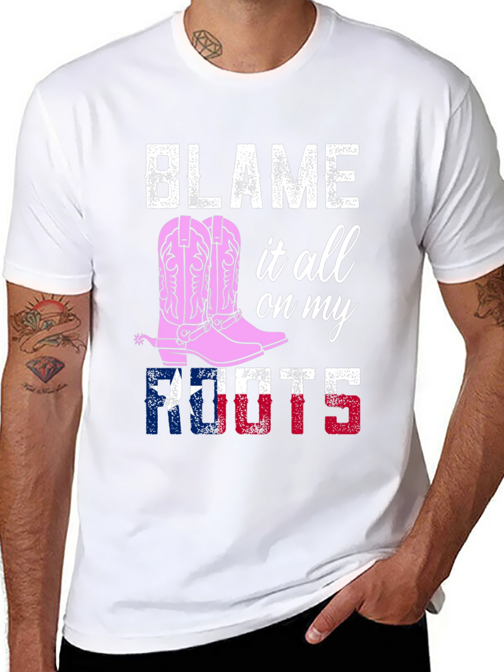 Blame it All on My Roots Graphic Tee
