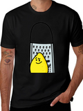 Funny Grated Lemon T-Shirt - Black Cotton Tee