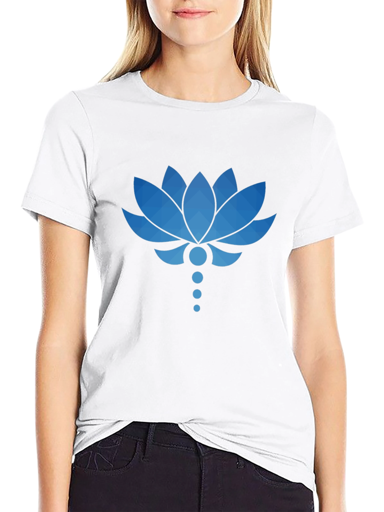 Lotus Flower Graphic T-Shirt - Stylish Mens Tee