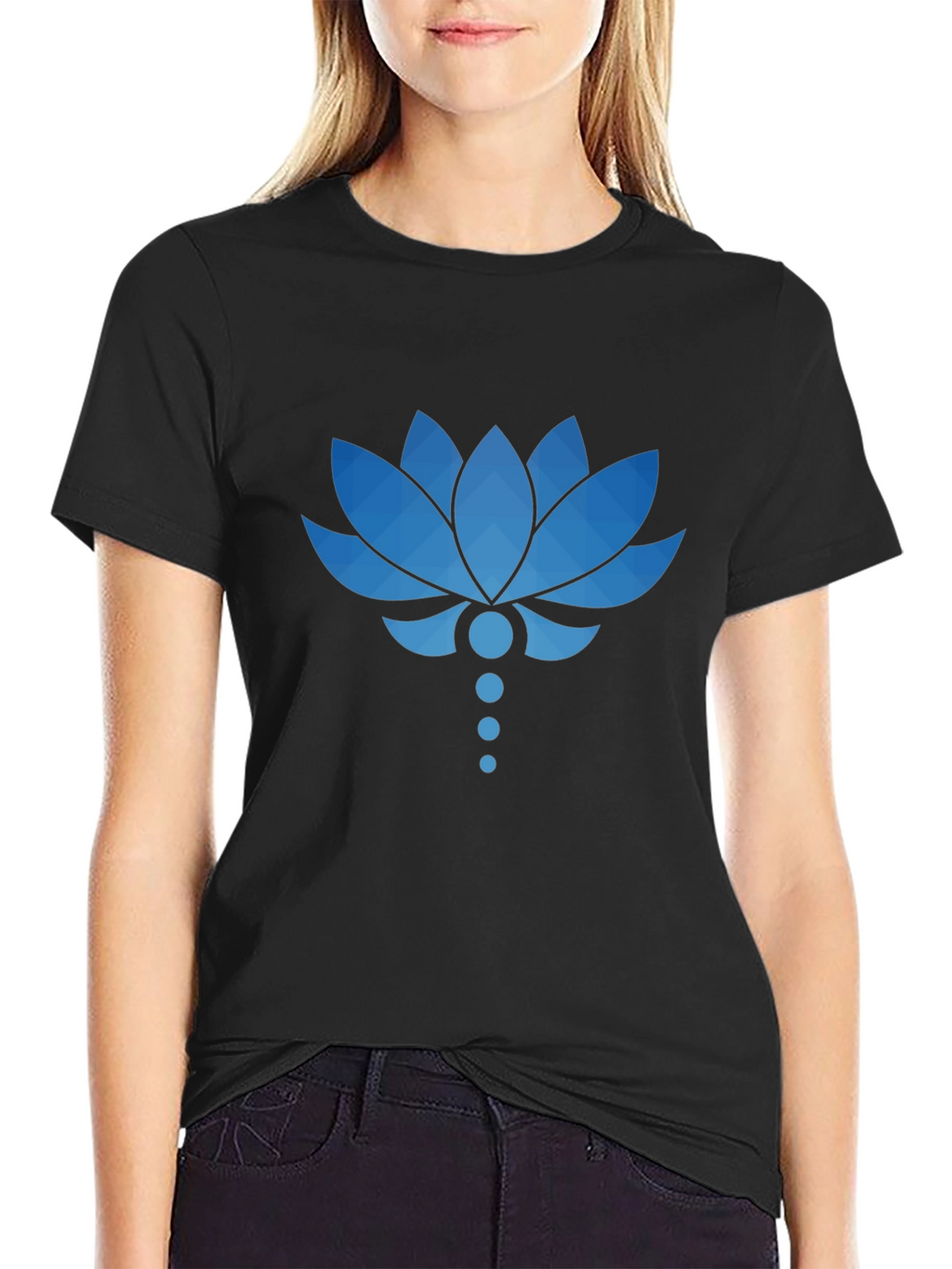 Lotus Flower Graphic T-Shirt - Stylish Mens Tee