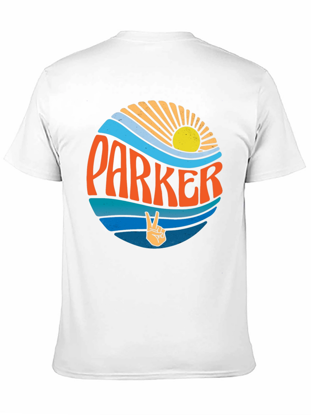 Parker Retro Wave T-Shirt - Groovy Personalized Design