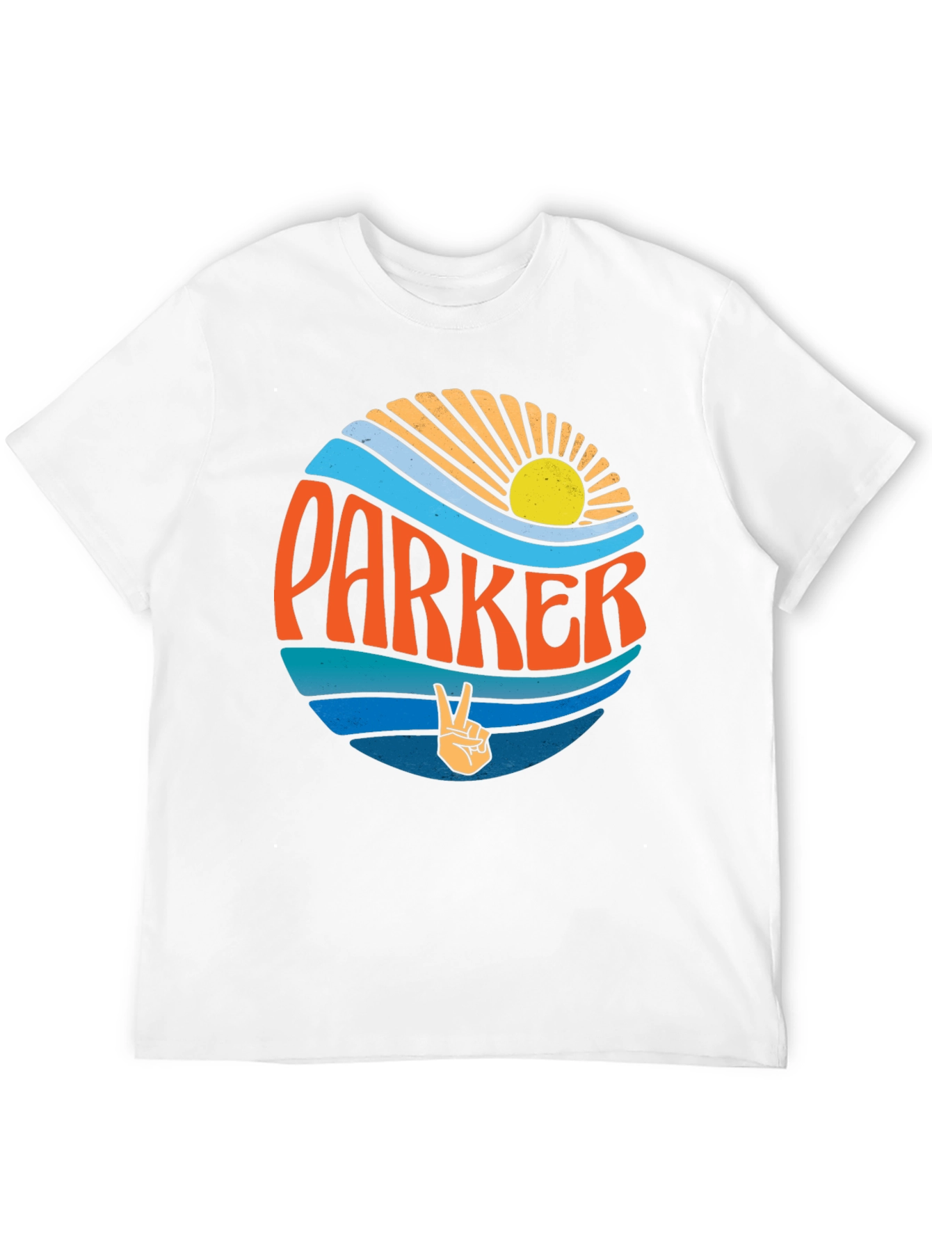 Parker Retro Wave T-Shirt - Groovy Personalized Design