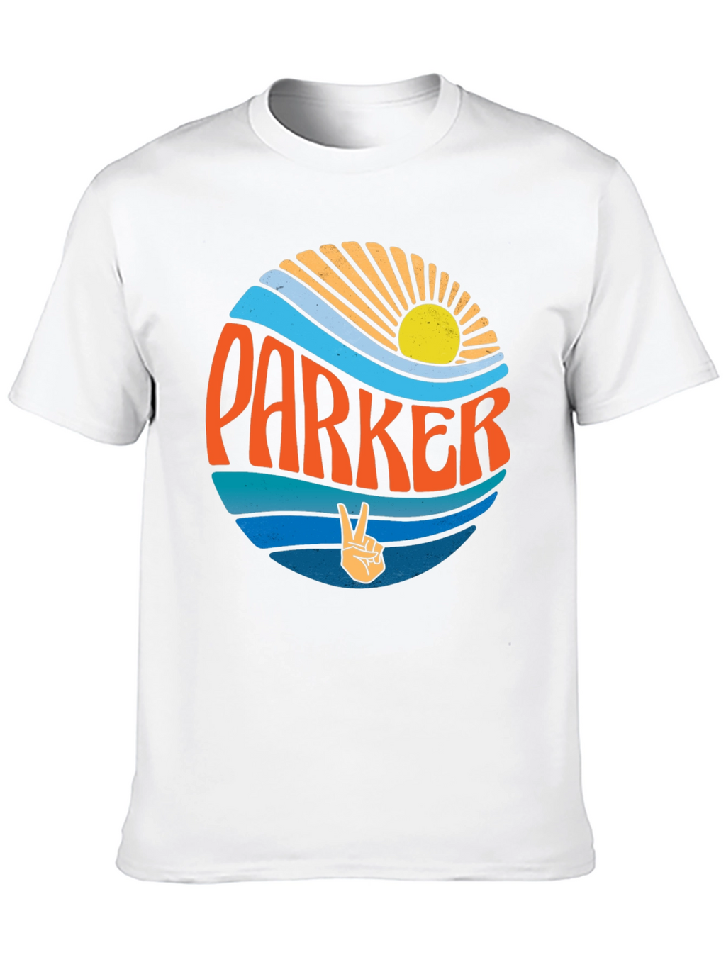 Parker Retro Wave T-Shirt - Groovy Personalized Design