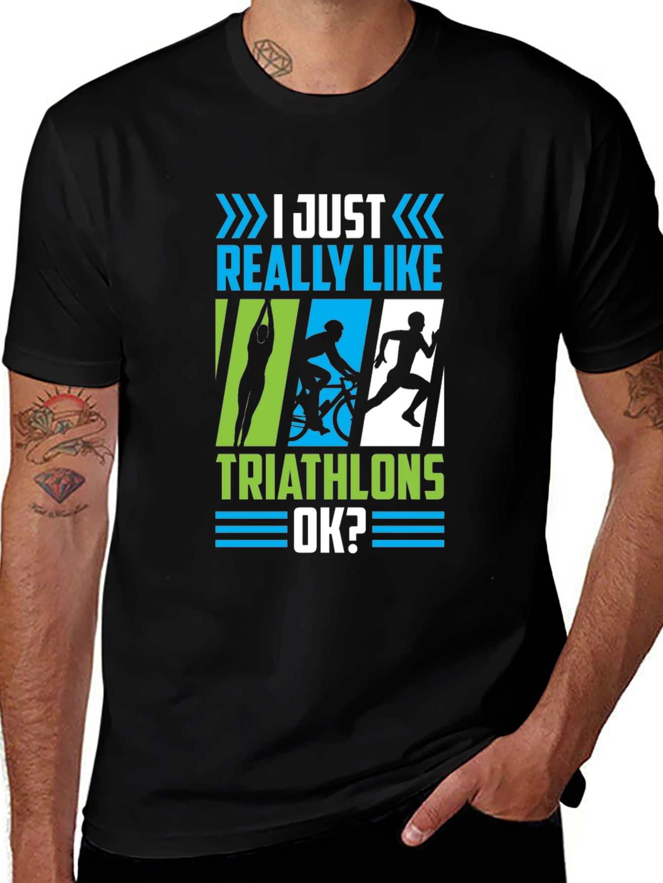 Triathlon Lover T-Shirt - I Just Really Like Triathlons OK?