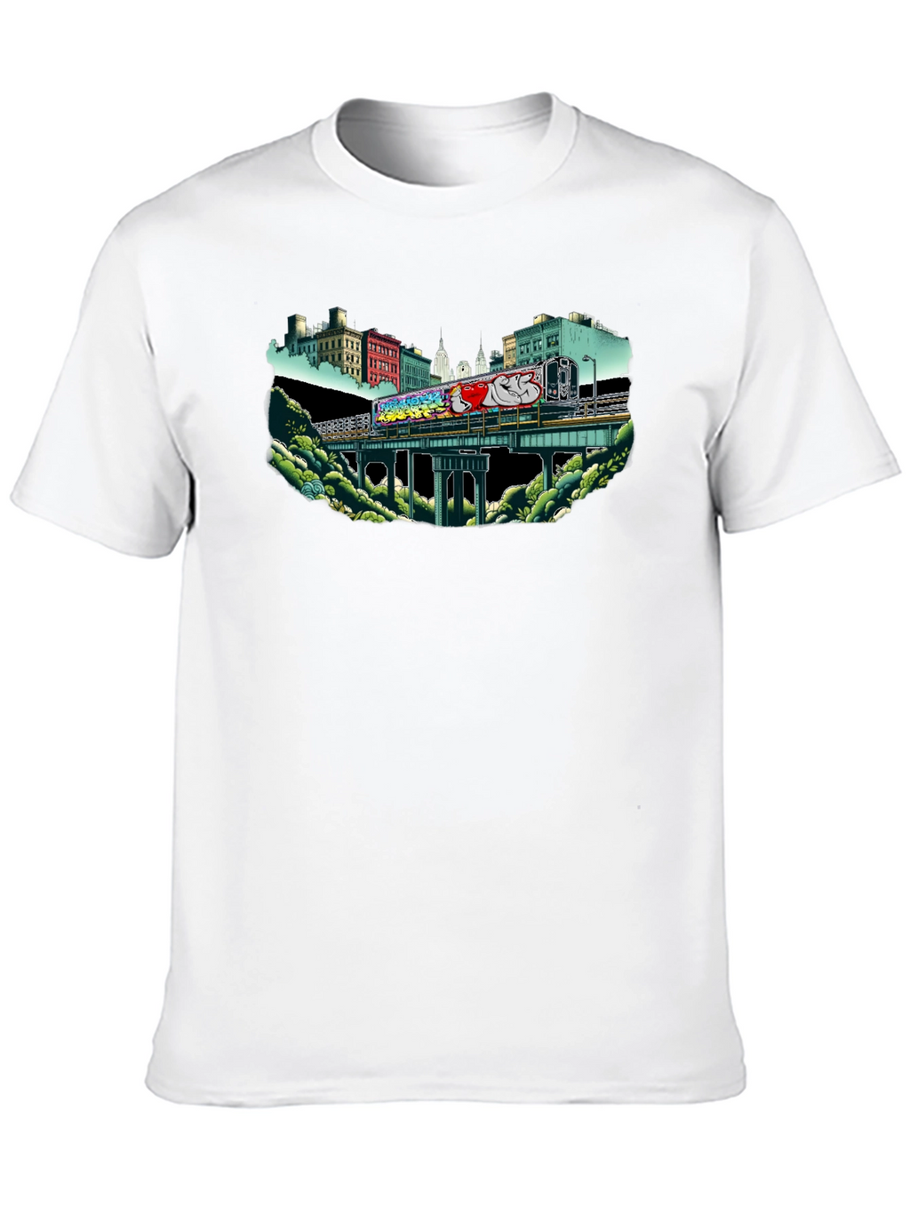 Urban Graffiti Train T-Shirt