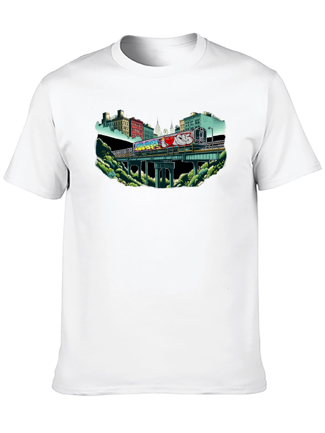 Urban Graffiti Train T-Shirt