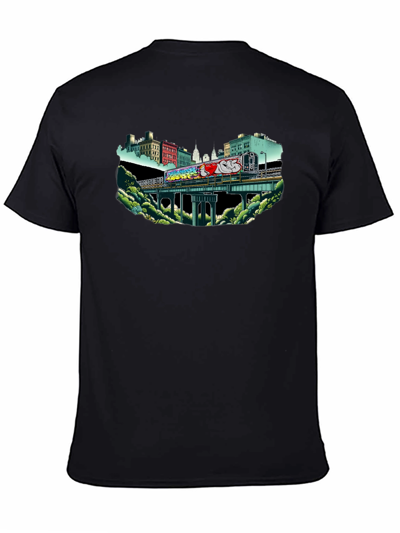 Urban Graffiti Train T-Shirt