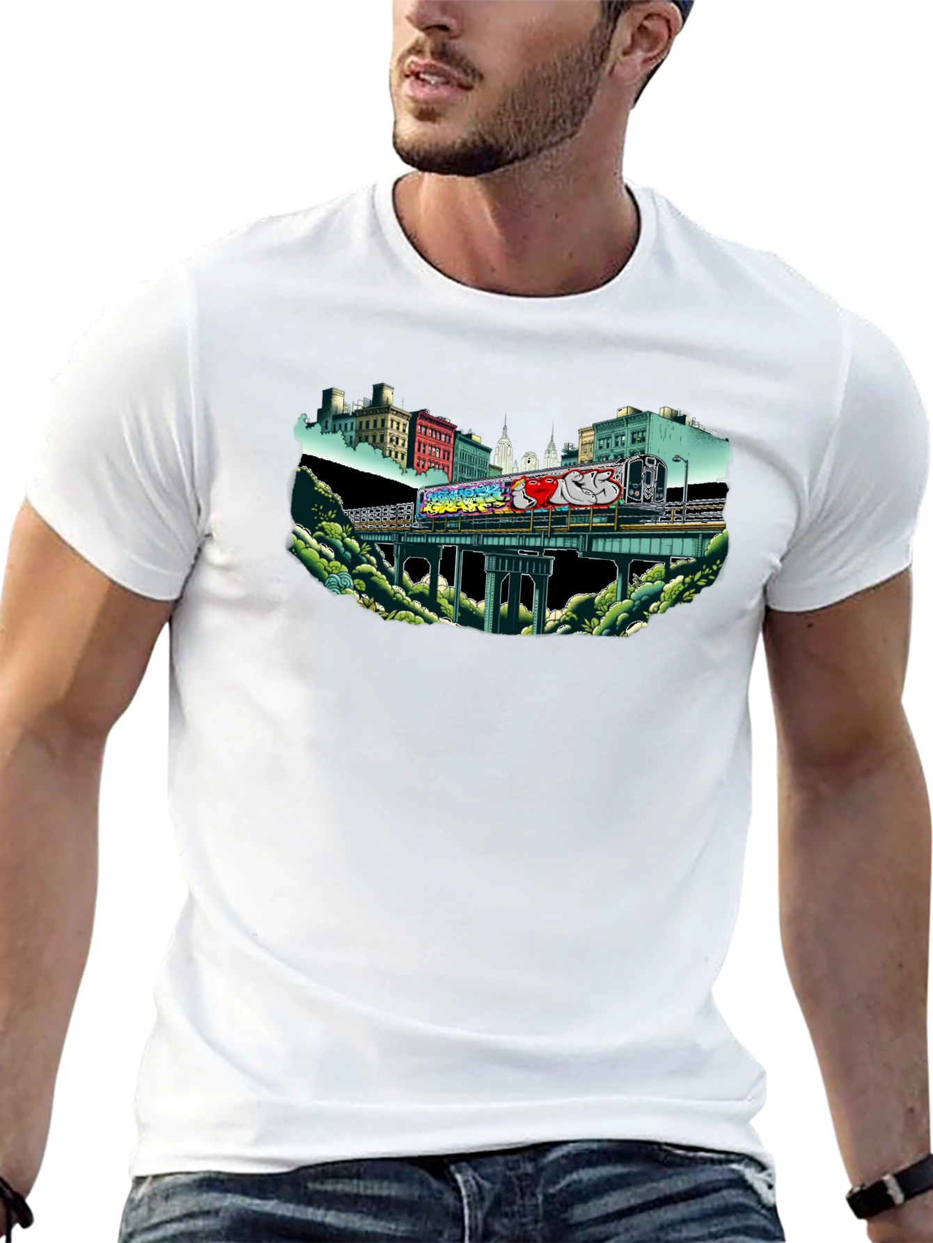 Urban Graffiti Train T-Shirt