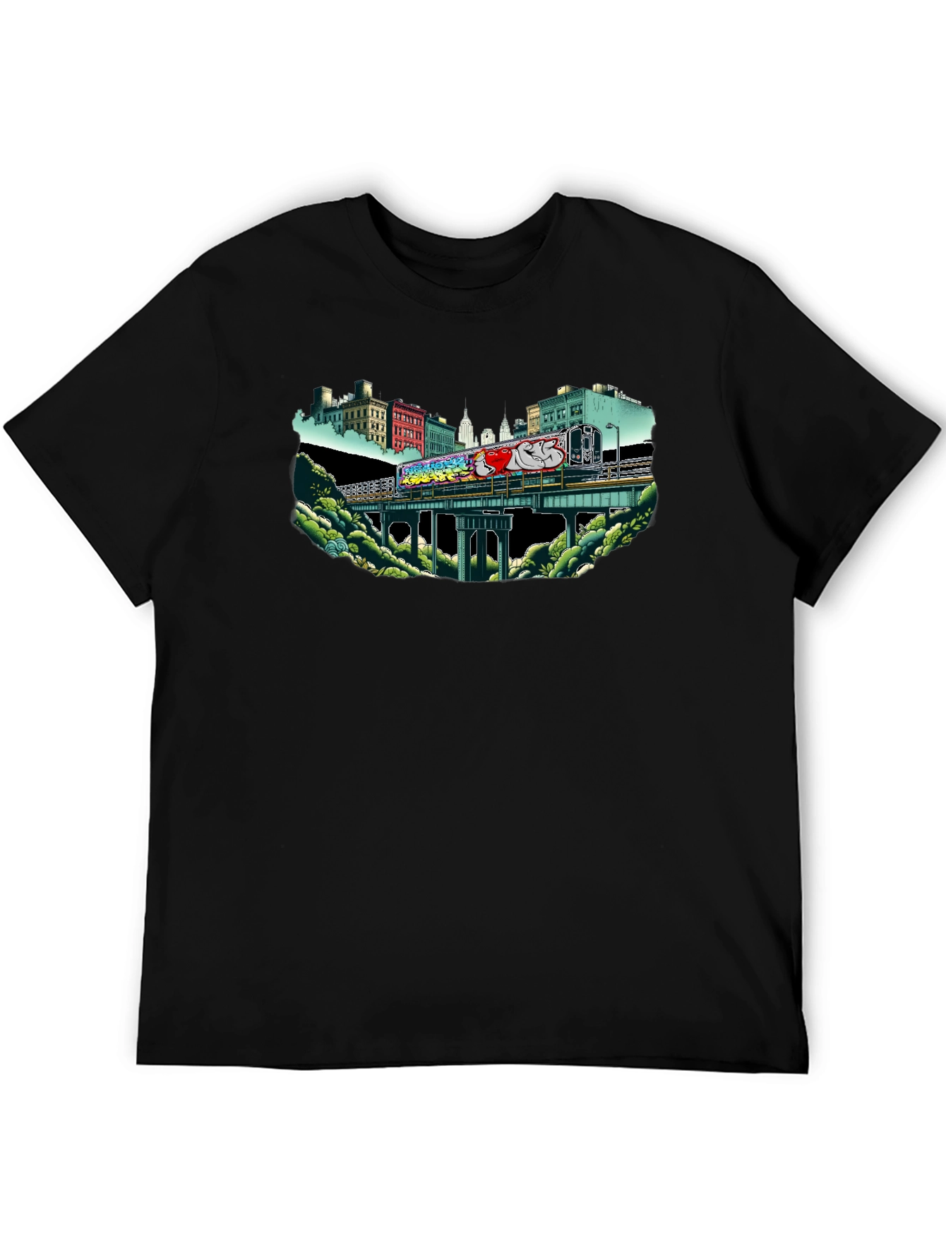 Urban Graffiti Train T-Shirt
