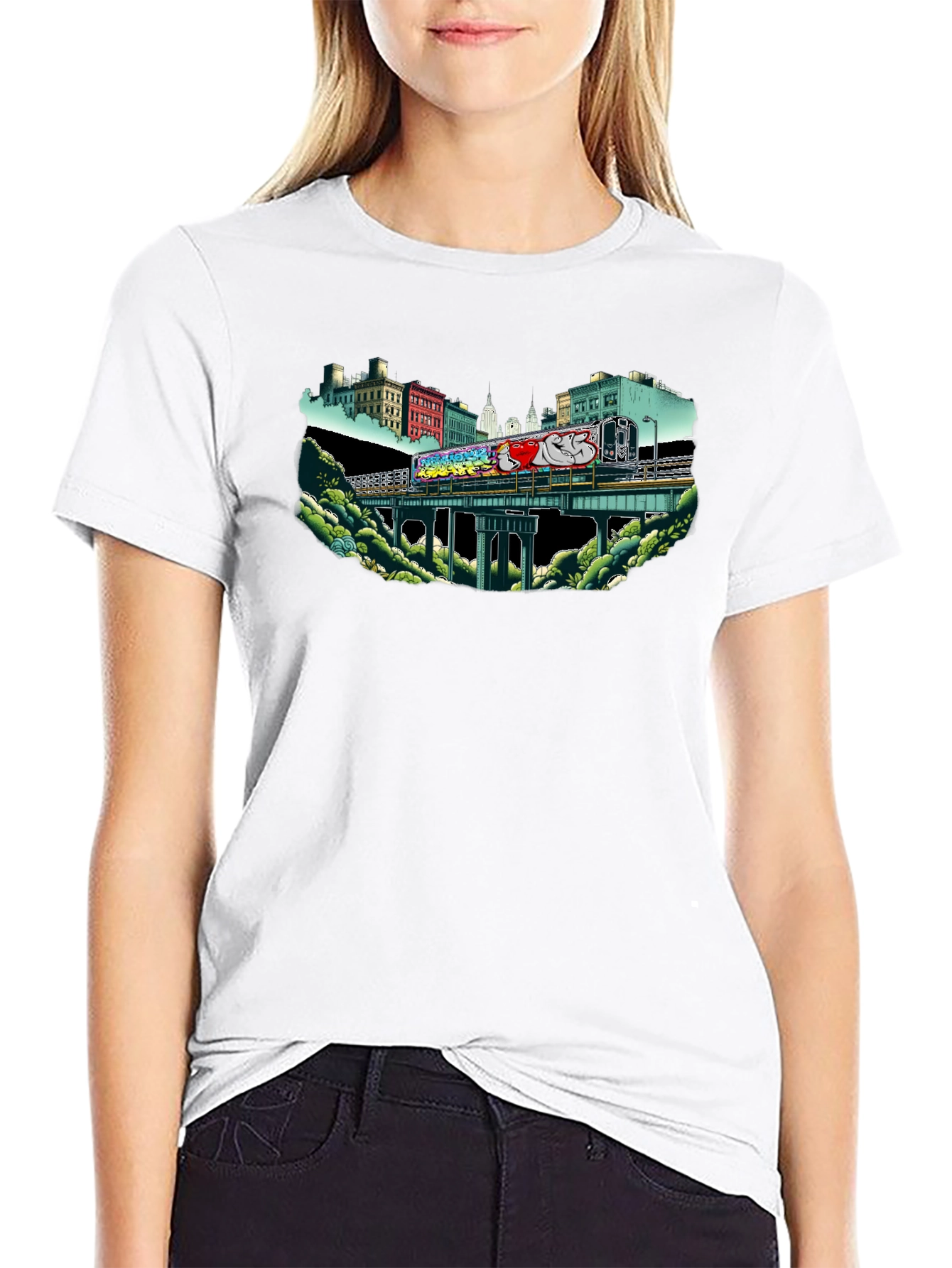 Urban Graffiti Train T-Shirt