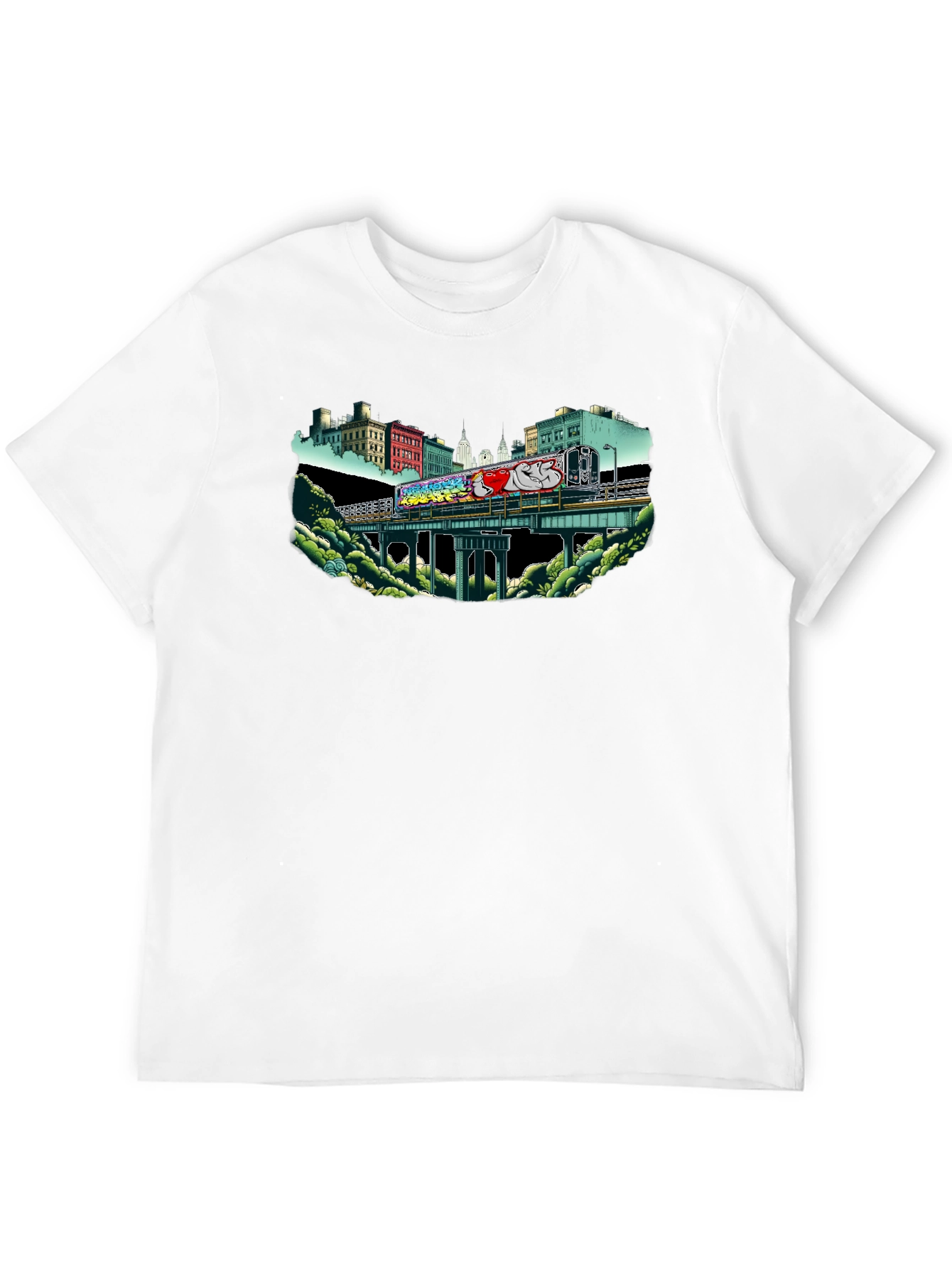 Urban Graffiti Train T-Shirt