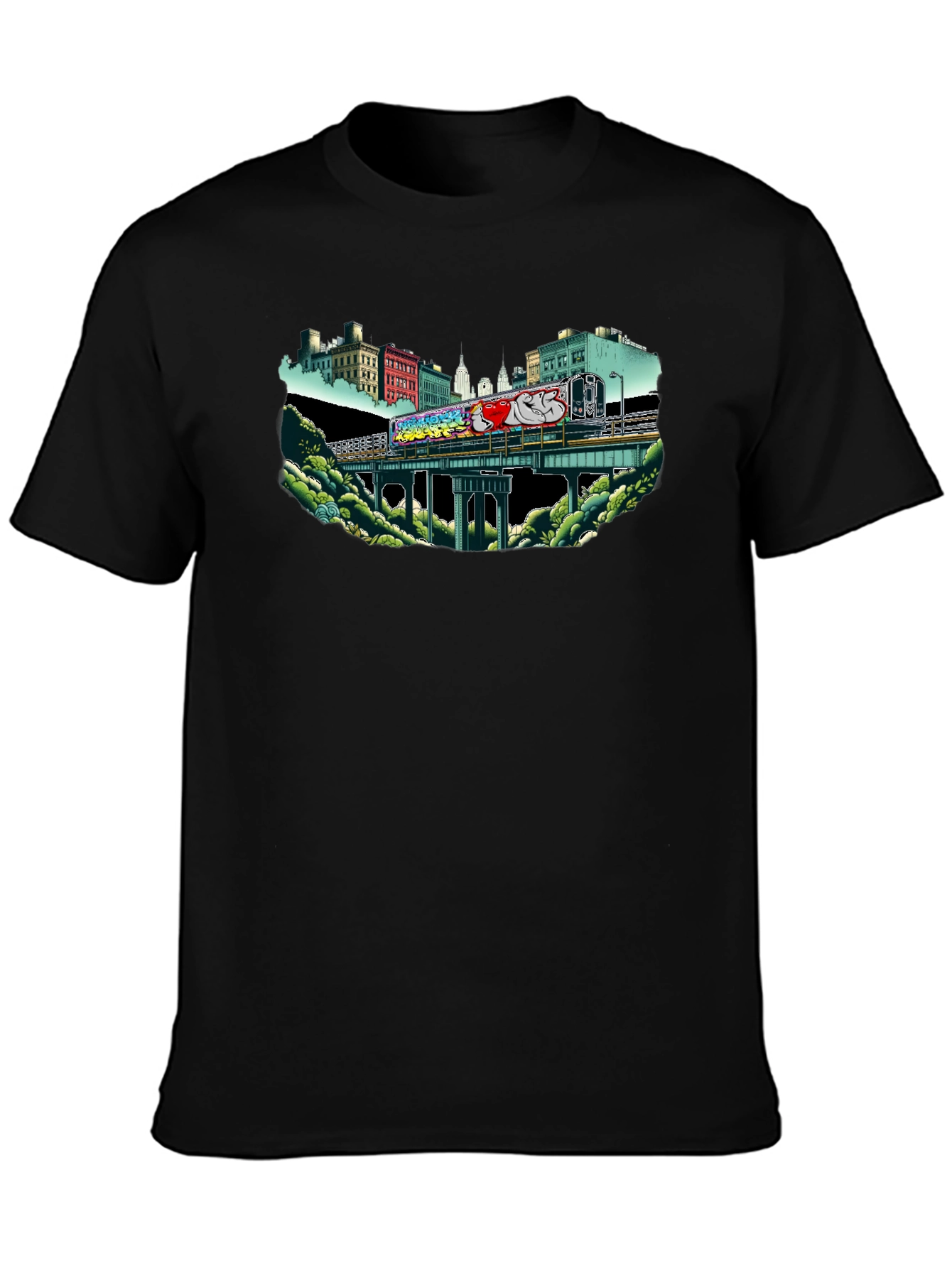 Urban Graffiti Train T-Shirt