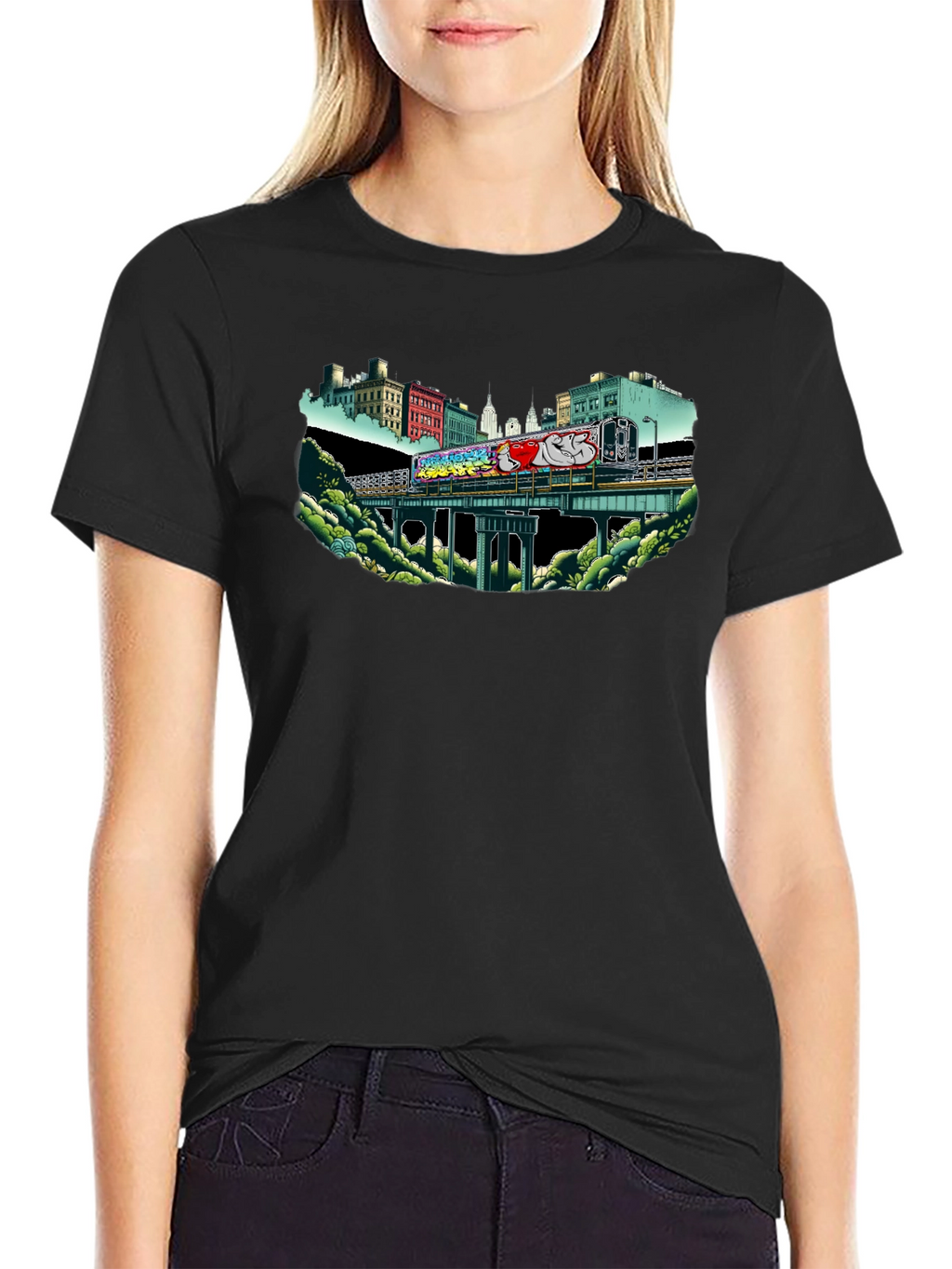 Urban Graffiti Train T-Shirt