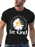 Be Kind T-Shirt - Daisy Peace Sign