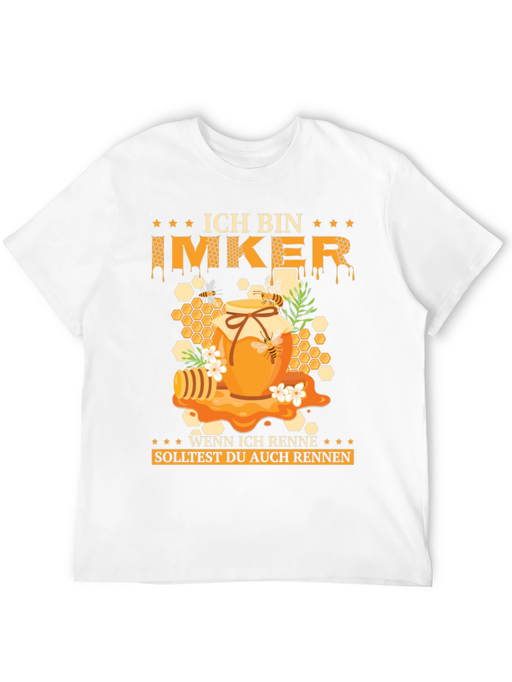 Ich Bin Imker T-Shirt - Honeycomb Bee Design