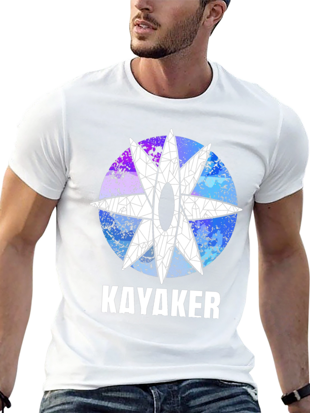 Kayaker Graphic T-Shirt - Unique Design