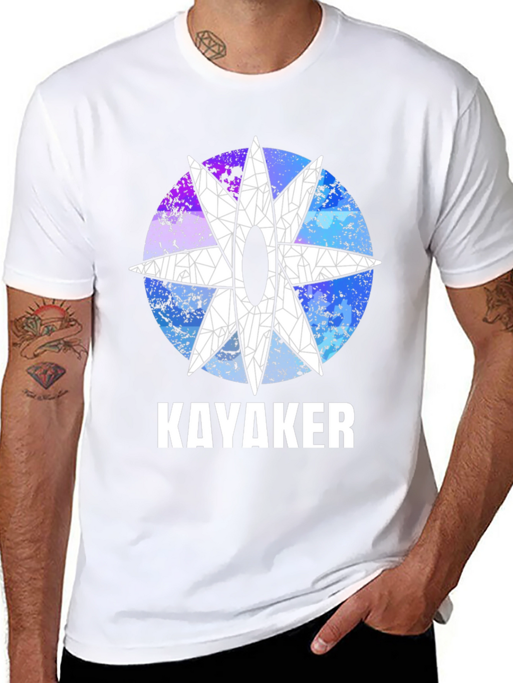 Kayaker Graphic T-Shirt - Unique Design