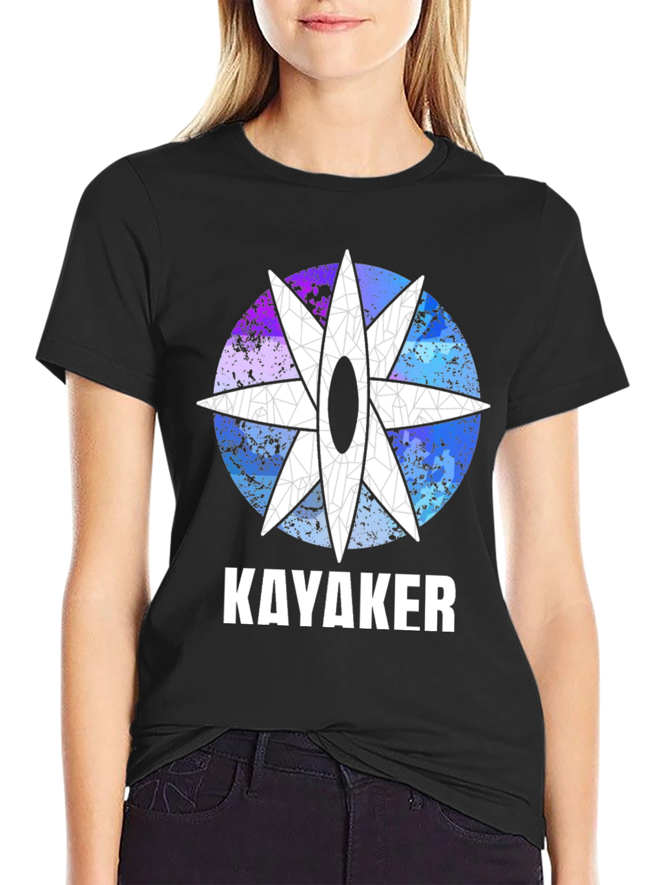 Kayaker Graphic T-Shirt - Unique Design