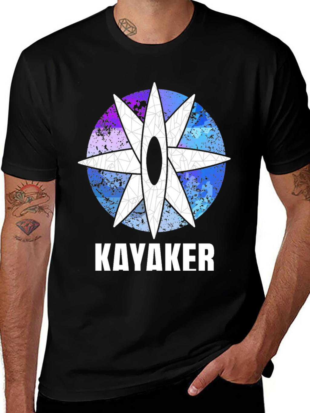 Kayaker Graphic T-Shirt - Unique Design