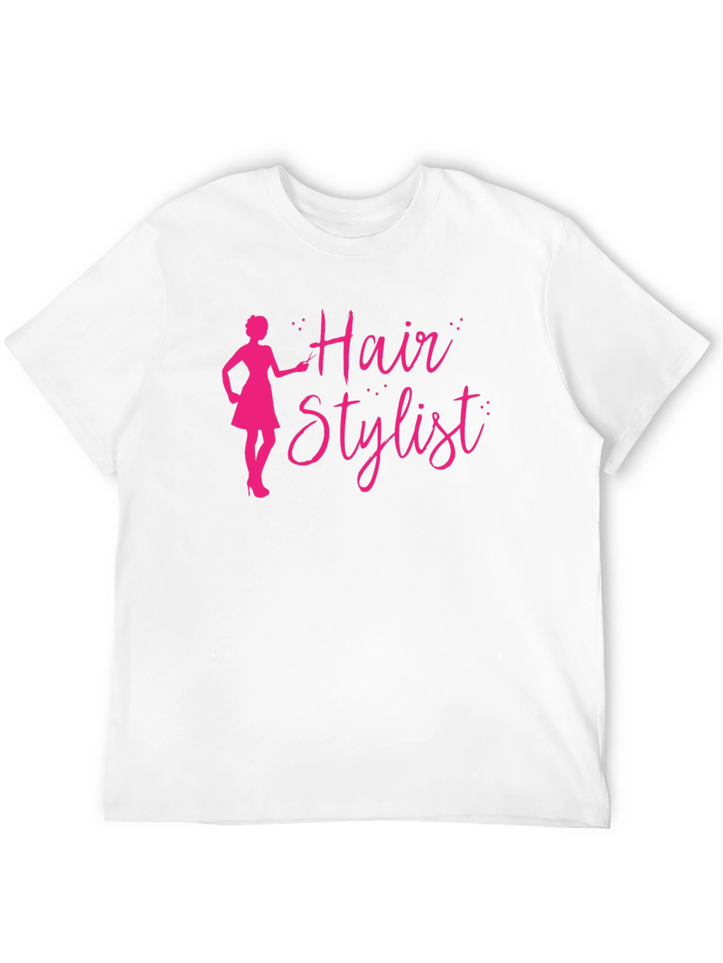 Hair Stylist T-Shirt - Black Crew Neck