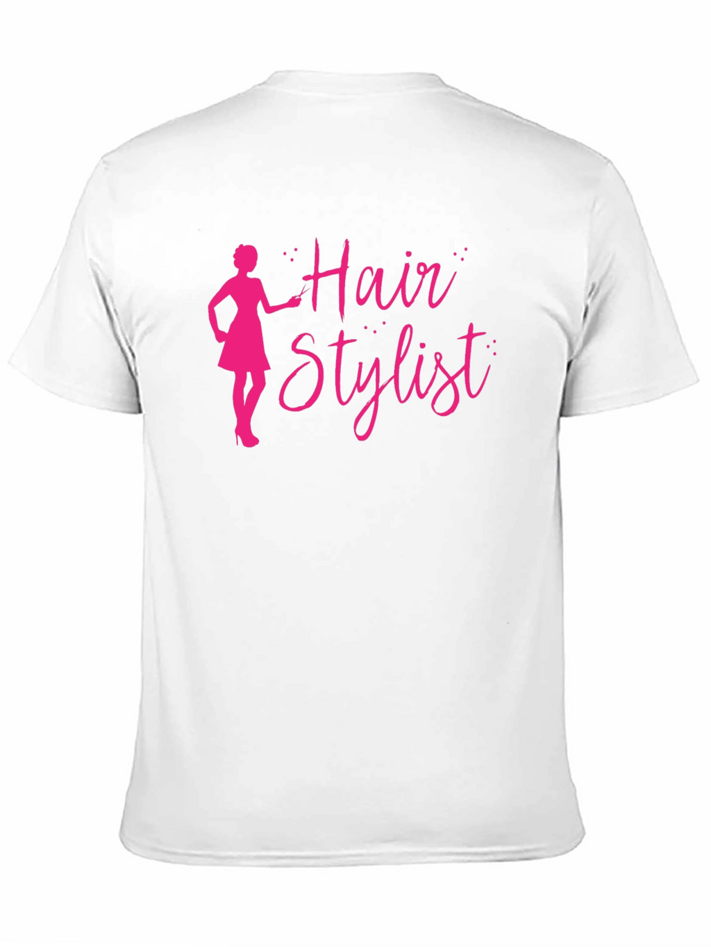 Hair Stylist T-Shirt - Black Crew Neck
