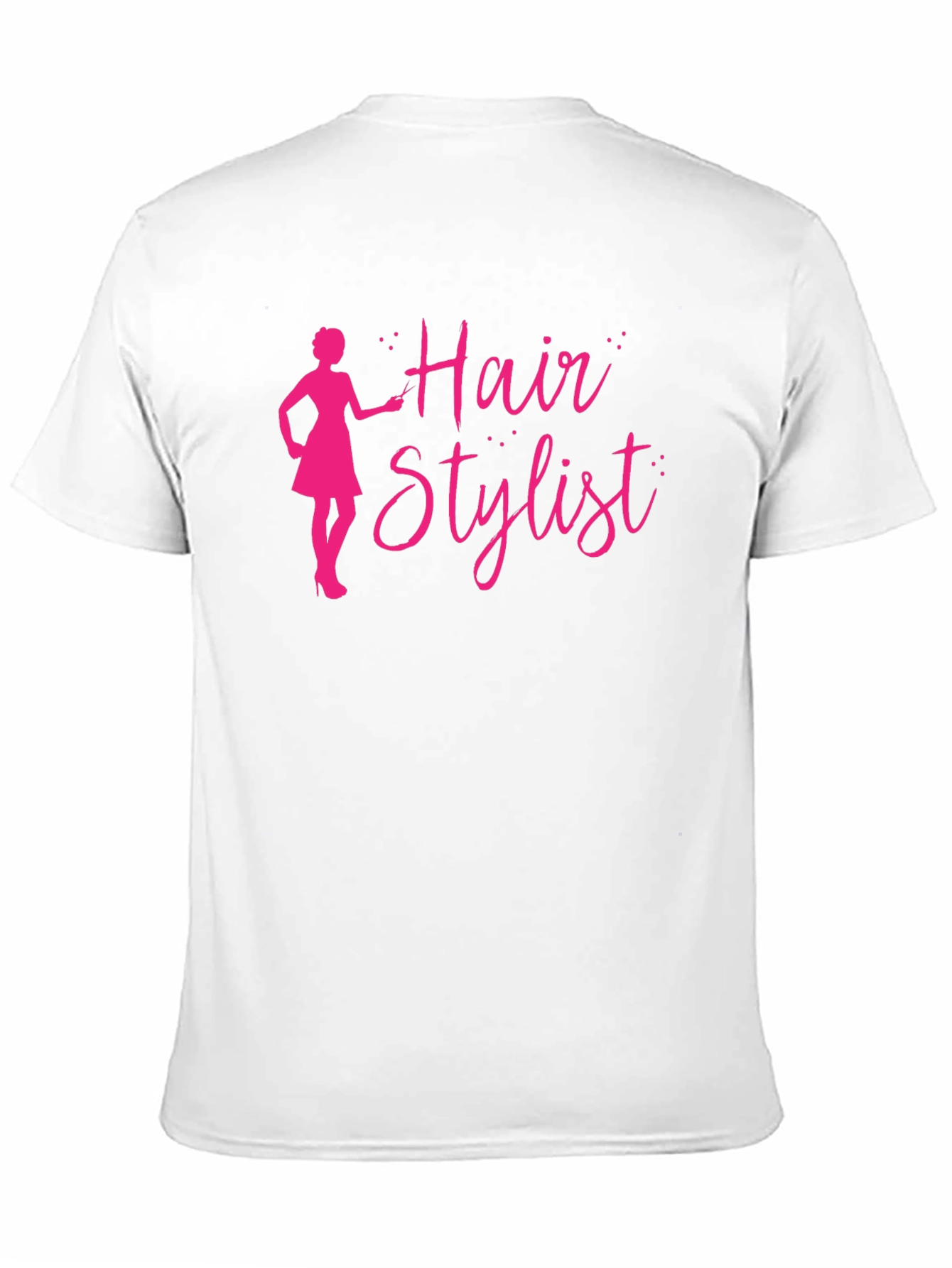 Hair Stylist T-Shirt - Black Crew Neck