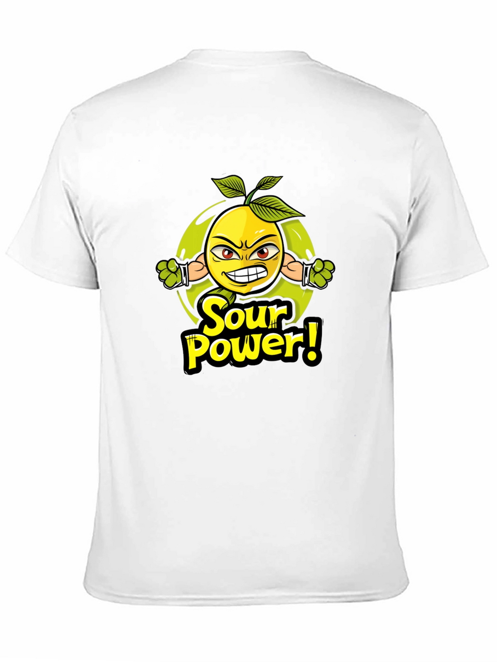Sour Power T-Shirt: Angry Lemon Graphic Tee