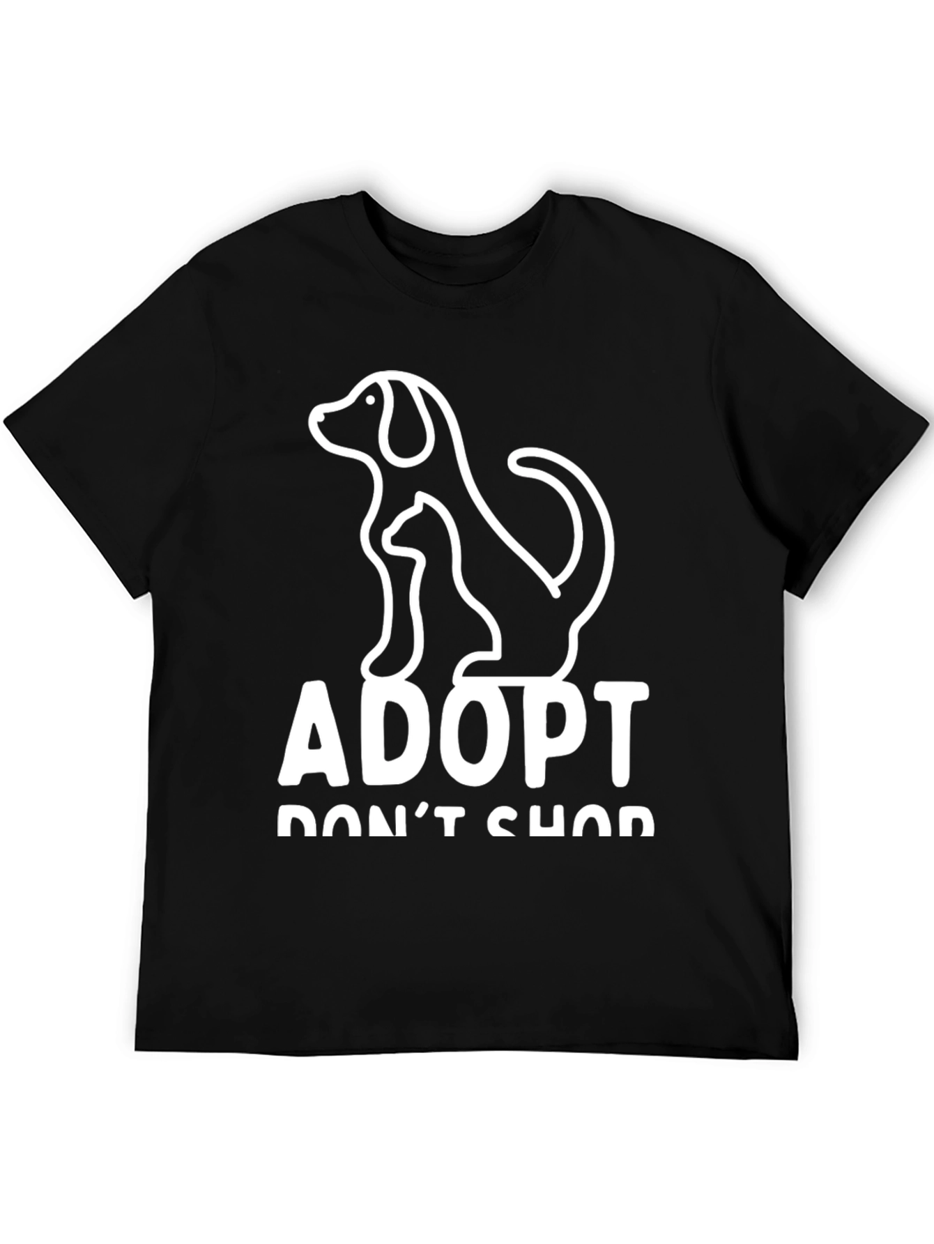 Adopt Dont Shop T-Shirt: Dog and Cat Rescue Tee