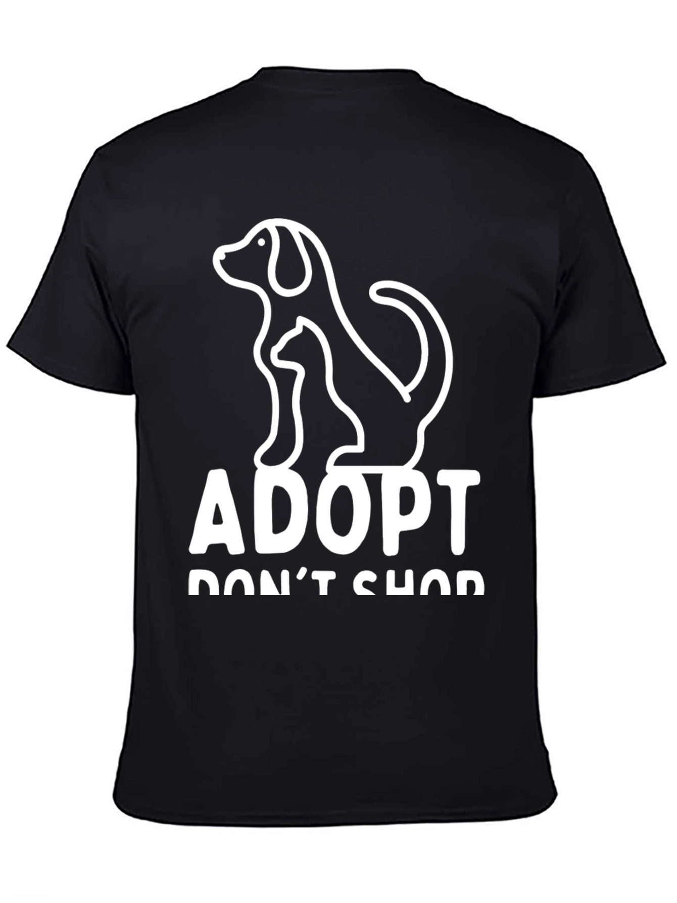 Adopt Dont Shop T-Shirt: Dog and Cat Rescue Tee