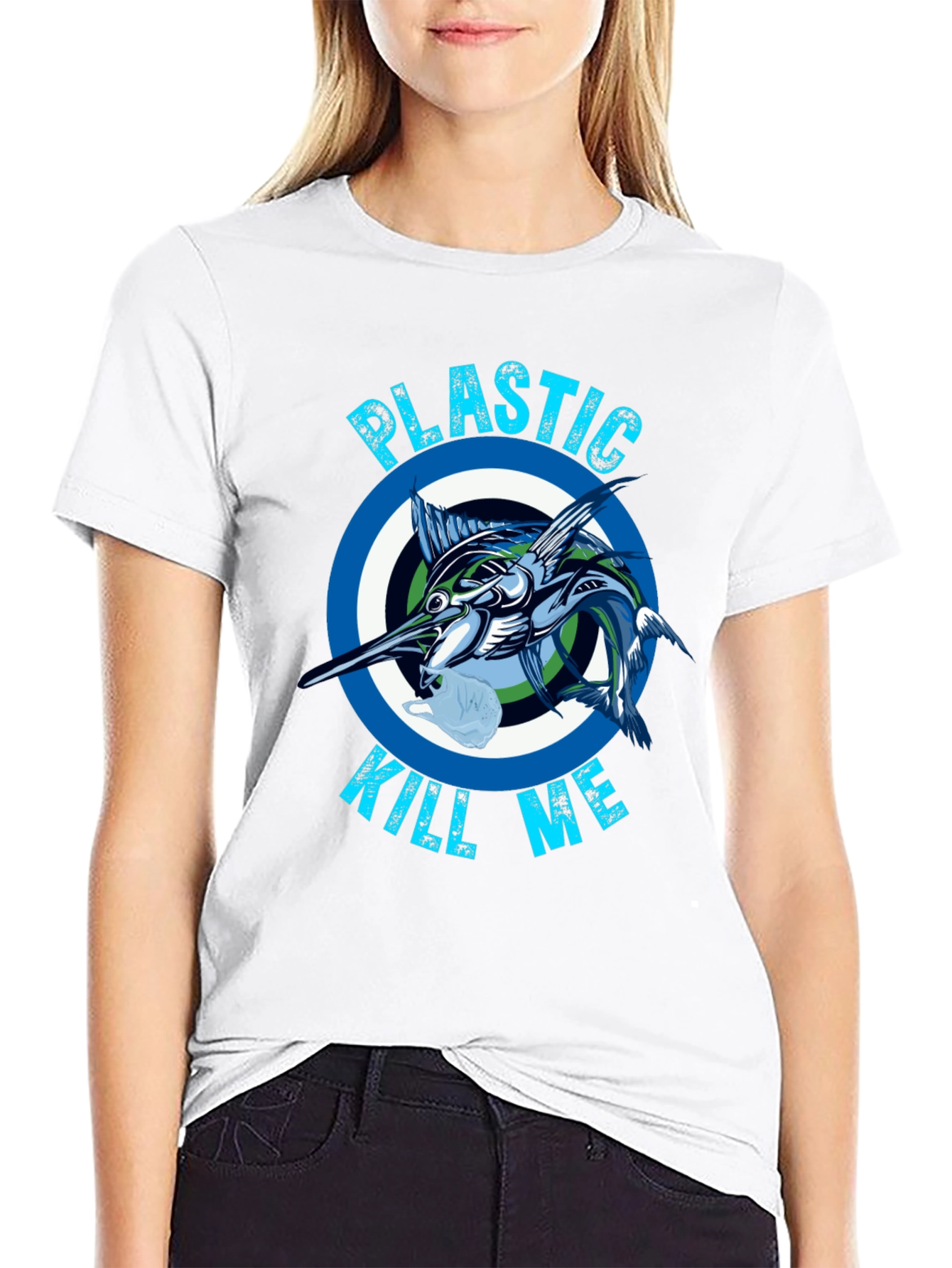 Plastic Kills Fish T-Shirt - Save Marine Life