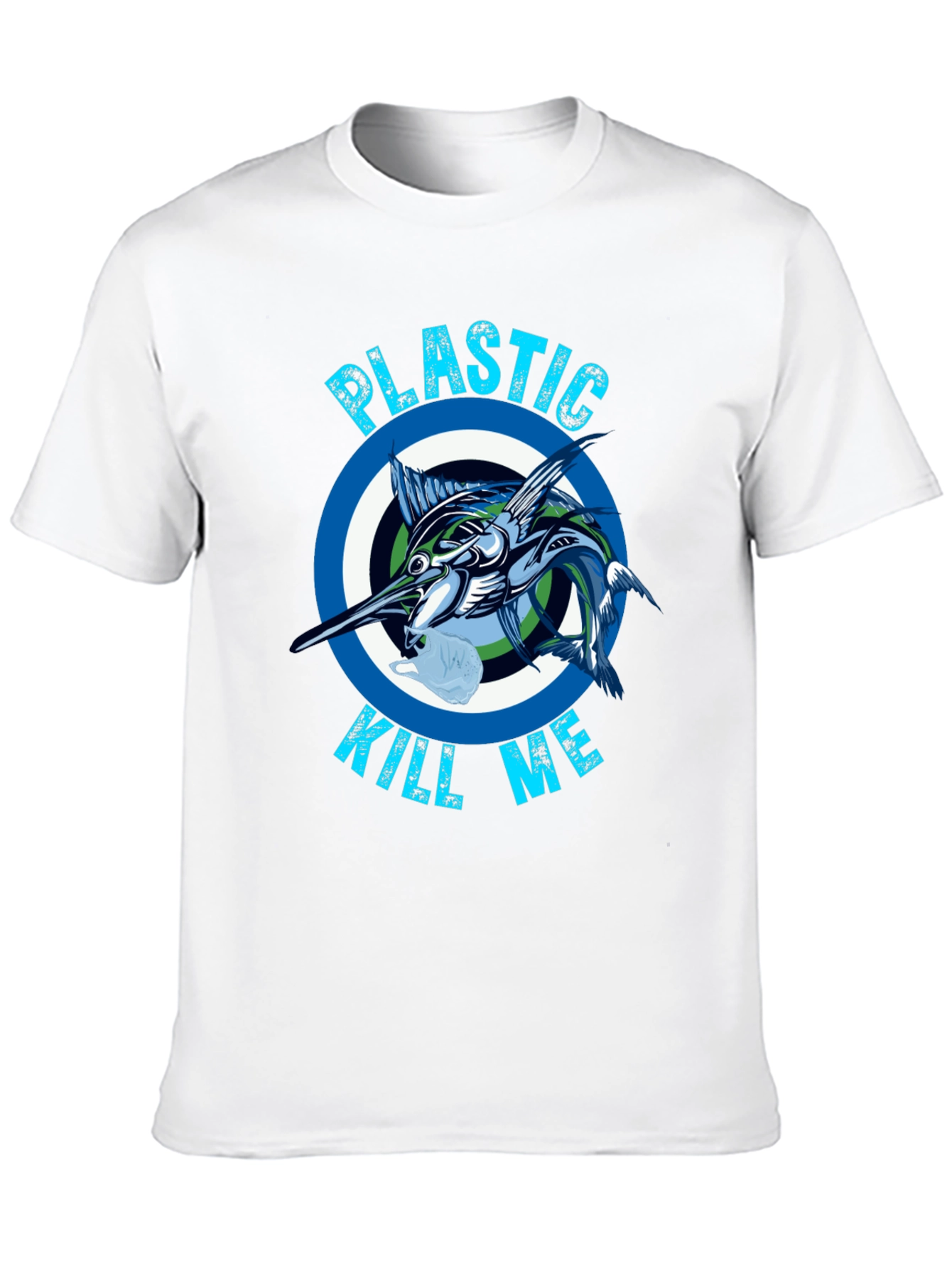 Plastic Kills Fish T-Shirt - Save Marine Life