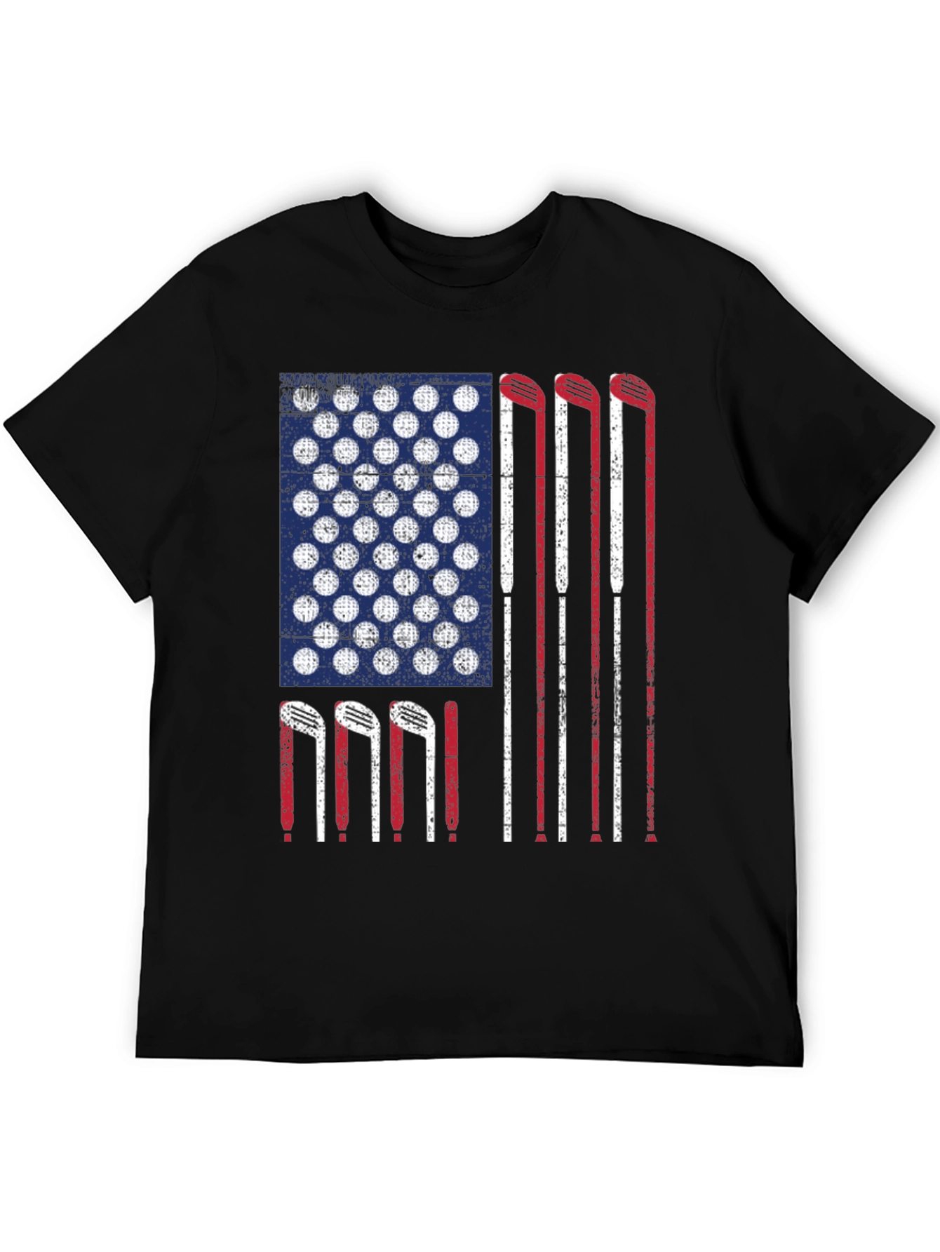 Golf Flag Tee - Patriotic Golf Clubs Design