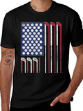 Golf Flag Tee - Patriotic Golf Clubs Design