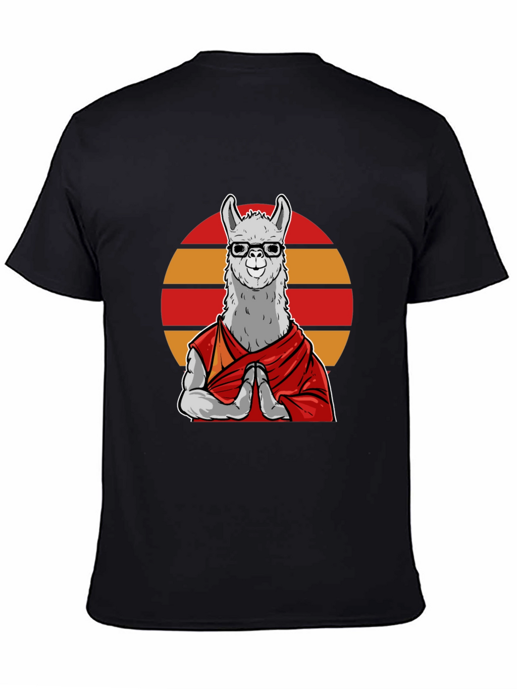 Zen Llama T-Shirt - Meditating Lama in Glasses