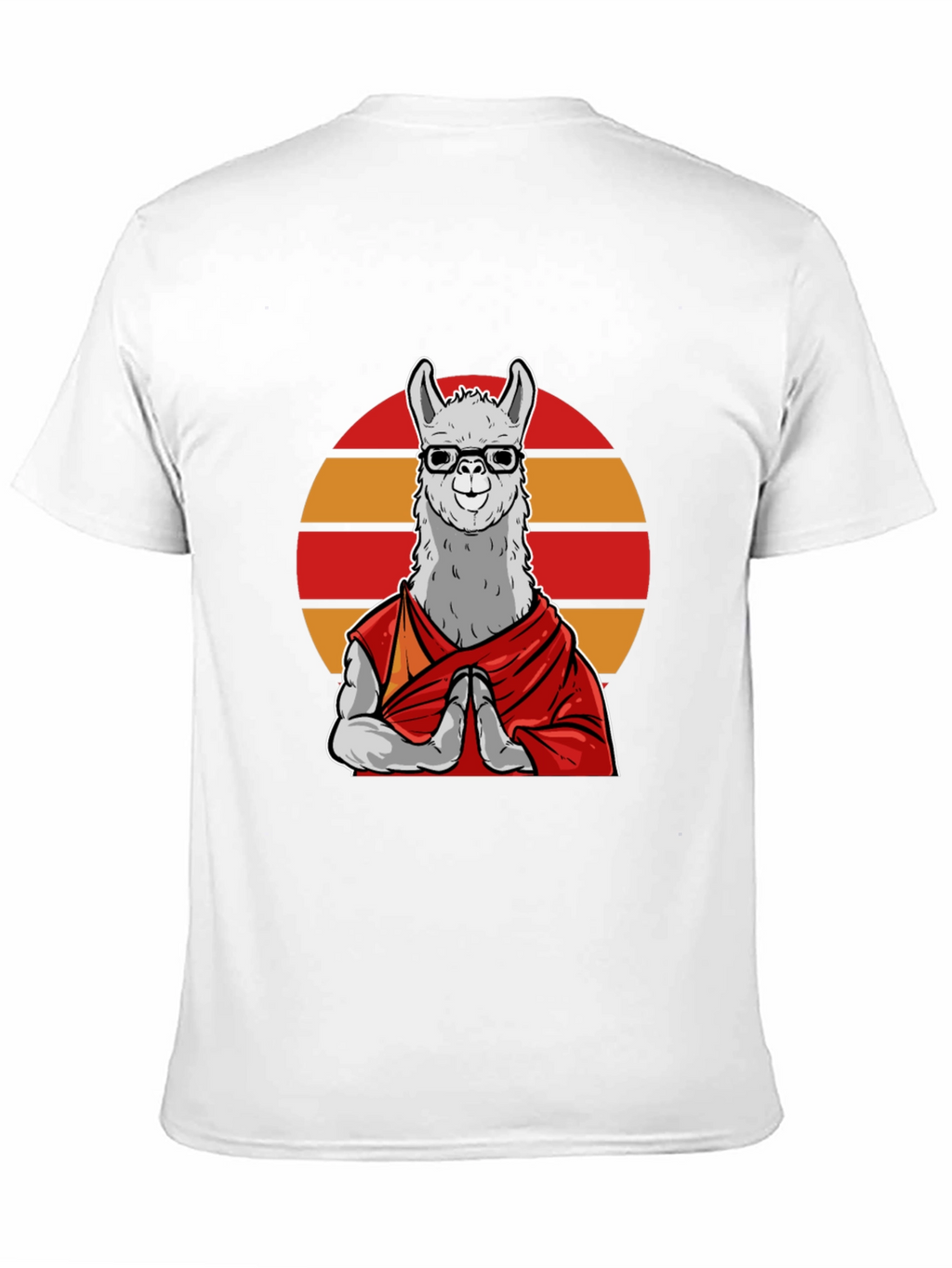 Zen Llama T-Shirt - Meditating Lama in Glasses