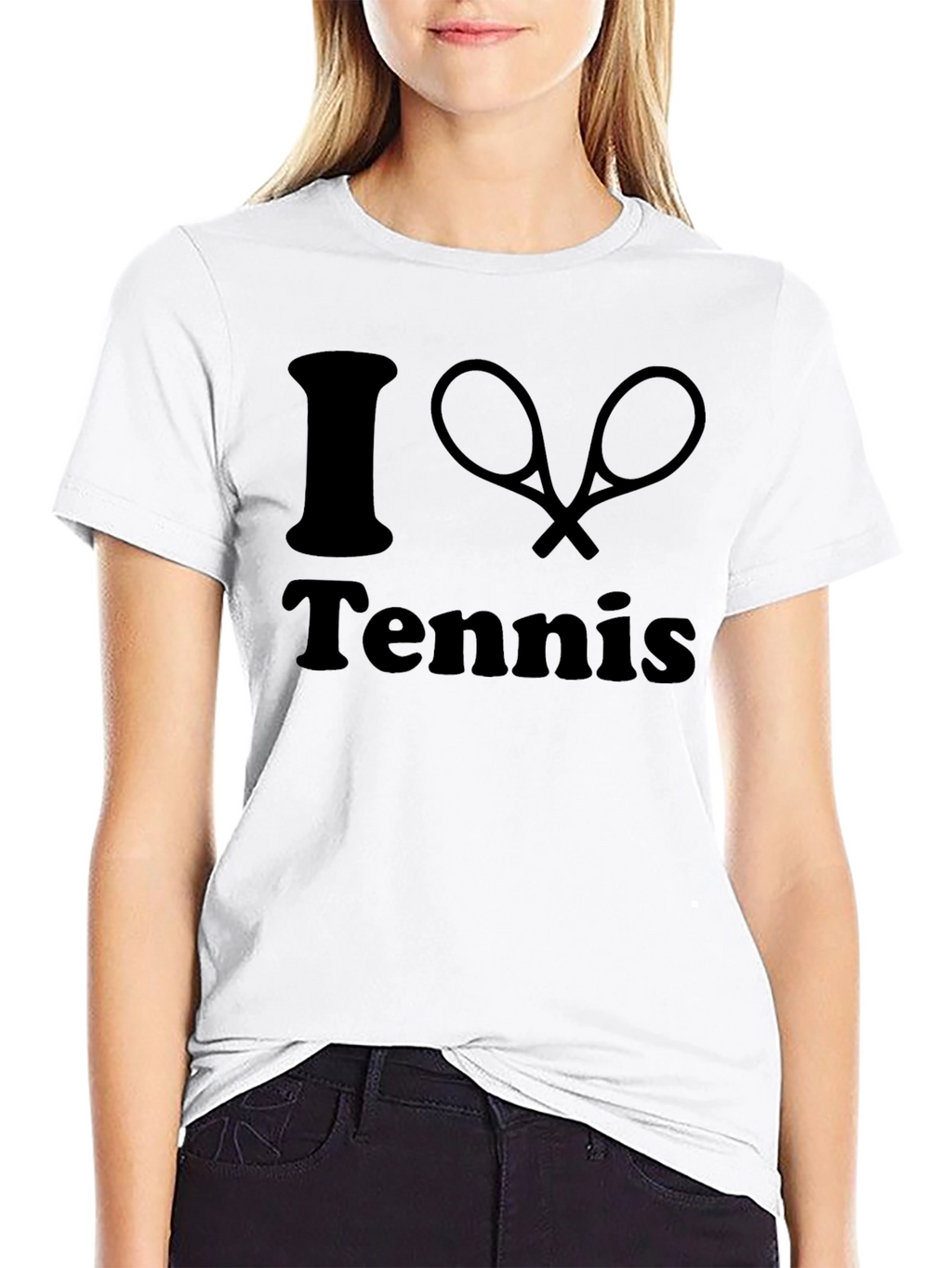 I Love Tennis Graphic T-Shirt