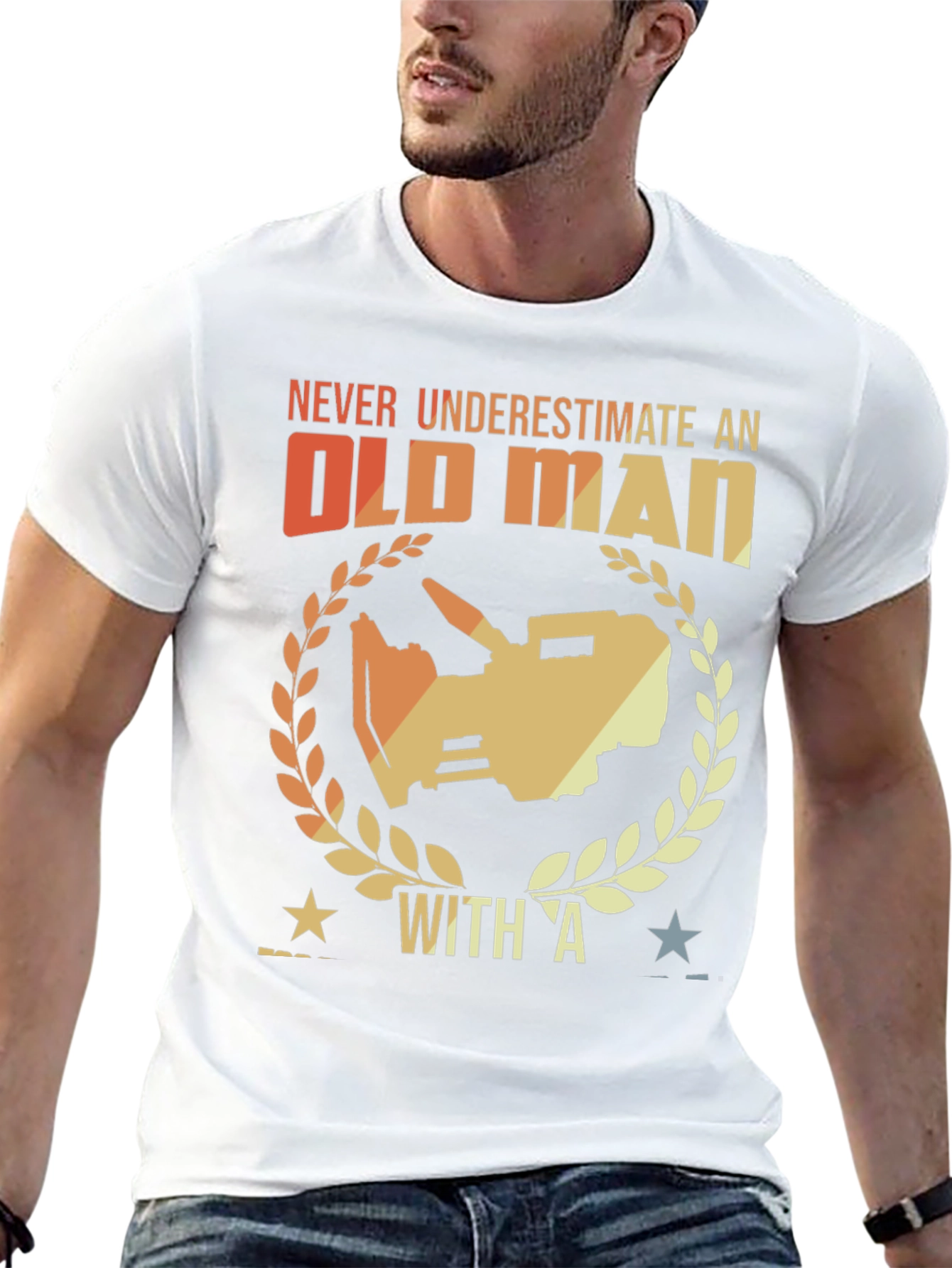 Never Underestimate an Old Man T-Shirt