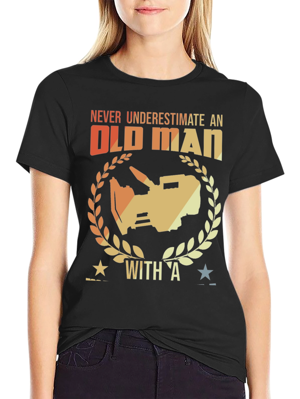 Never Underestimate an Old Man T-Shirt