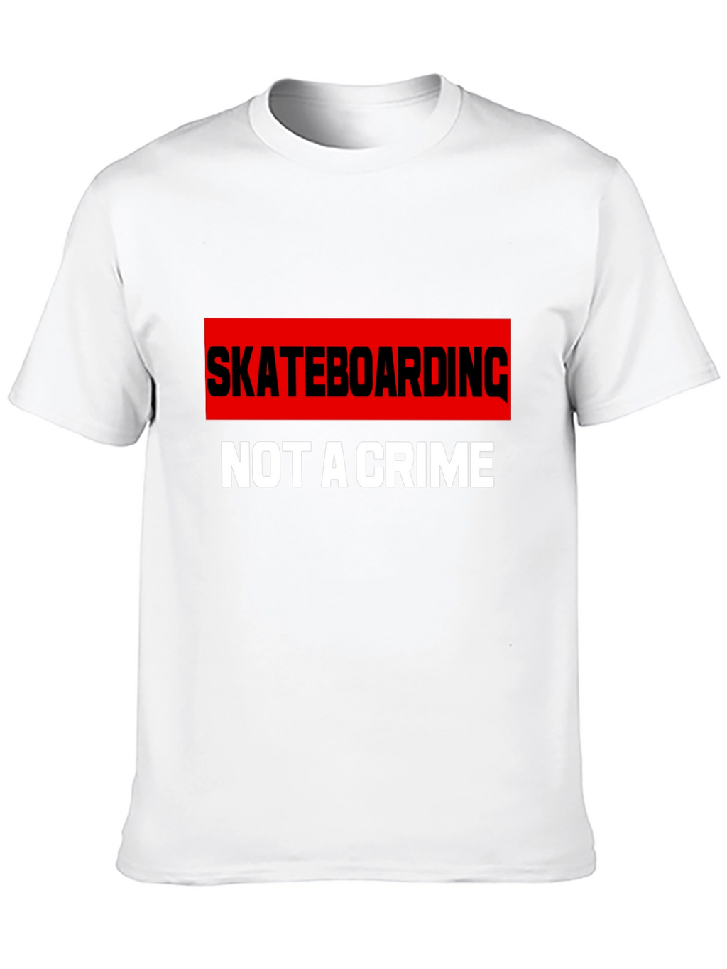 Skateboarding is Not A Crime Graphic T-Shirt