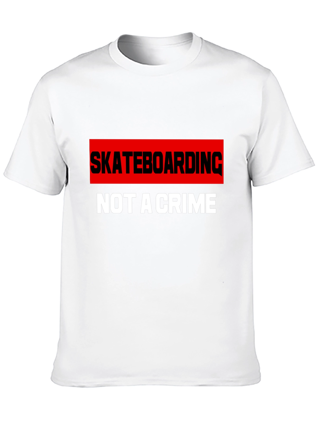 Skateboarding is Not A Crime Graphic T-Shirt