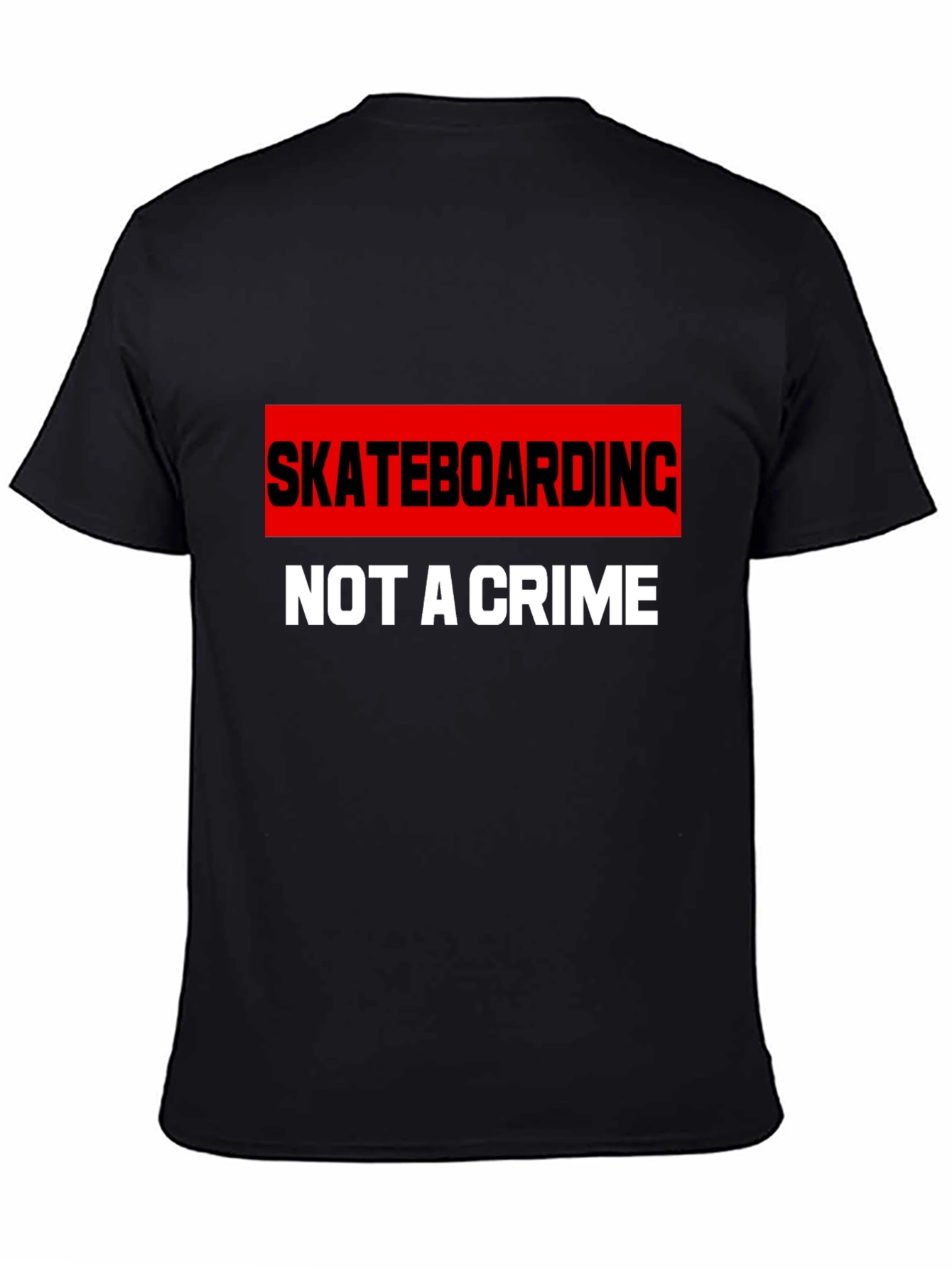 Skateboarding is Not A Crime Graphic T-Shirt