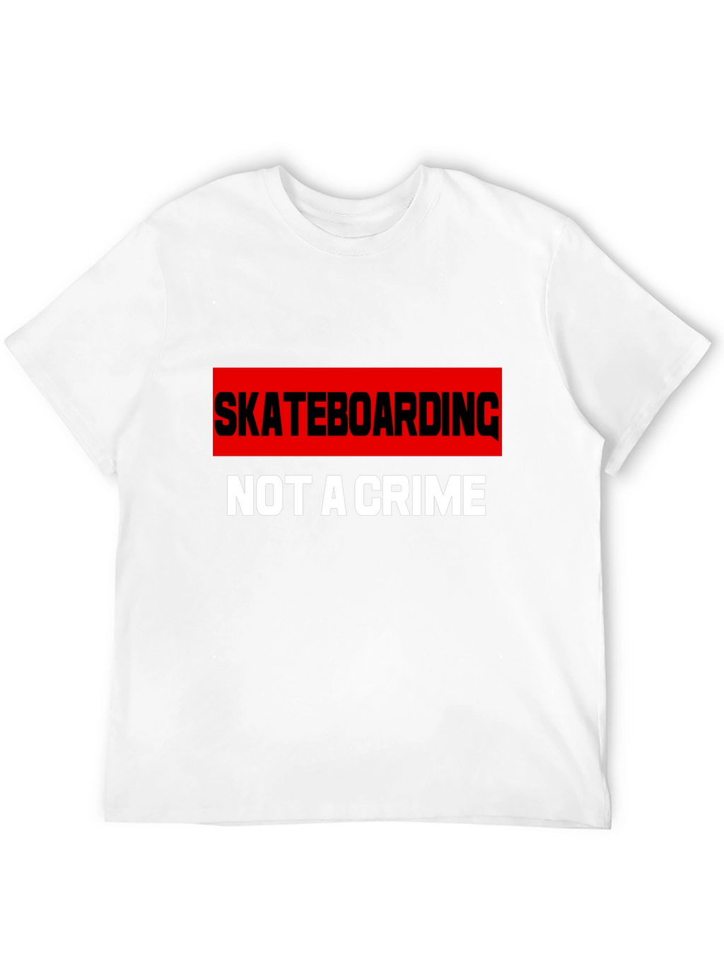 Skateboarding is Not A Crime Graphic T-Shirt