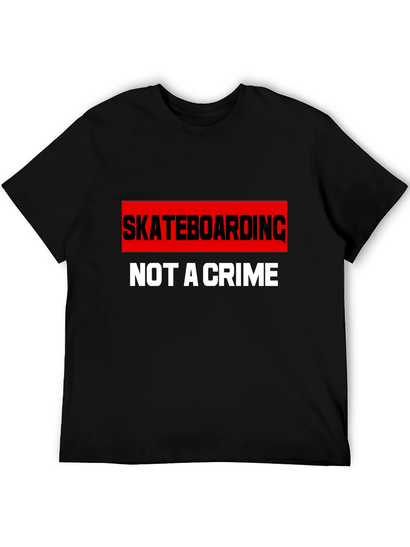 Skateboarding is Not A Crime Graphic T-Shirt
