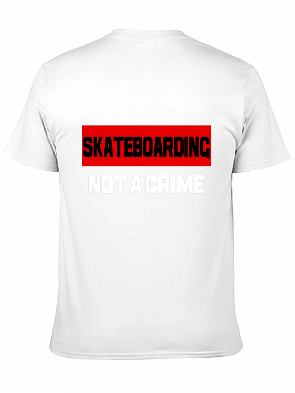 Skateboarding is Not A Crime Graphic T-Shirt