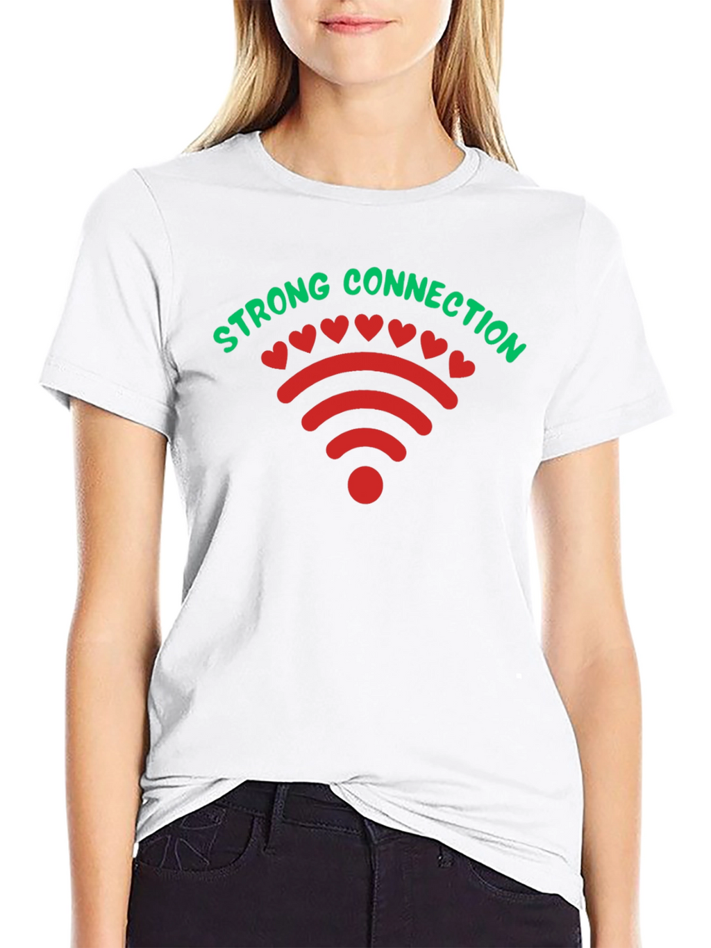 Strong Connection T-Shirt - Funny WiFi Love Tee