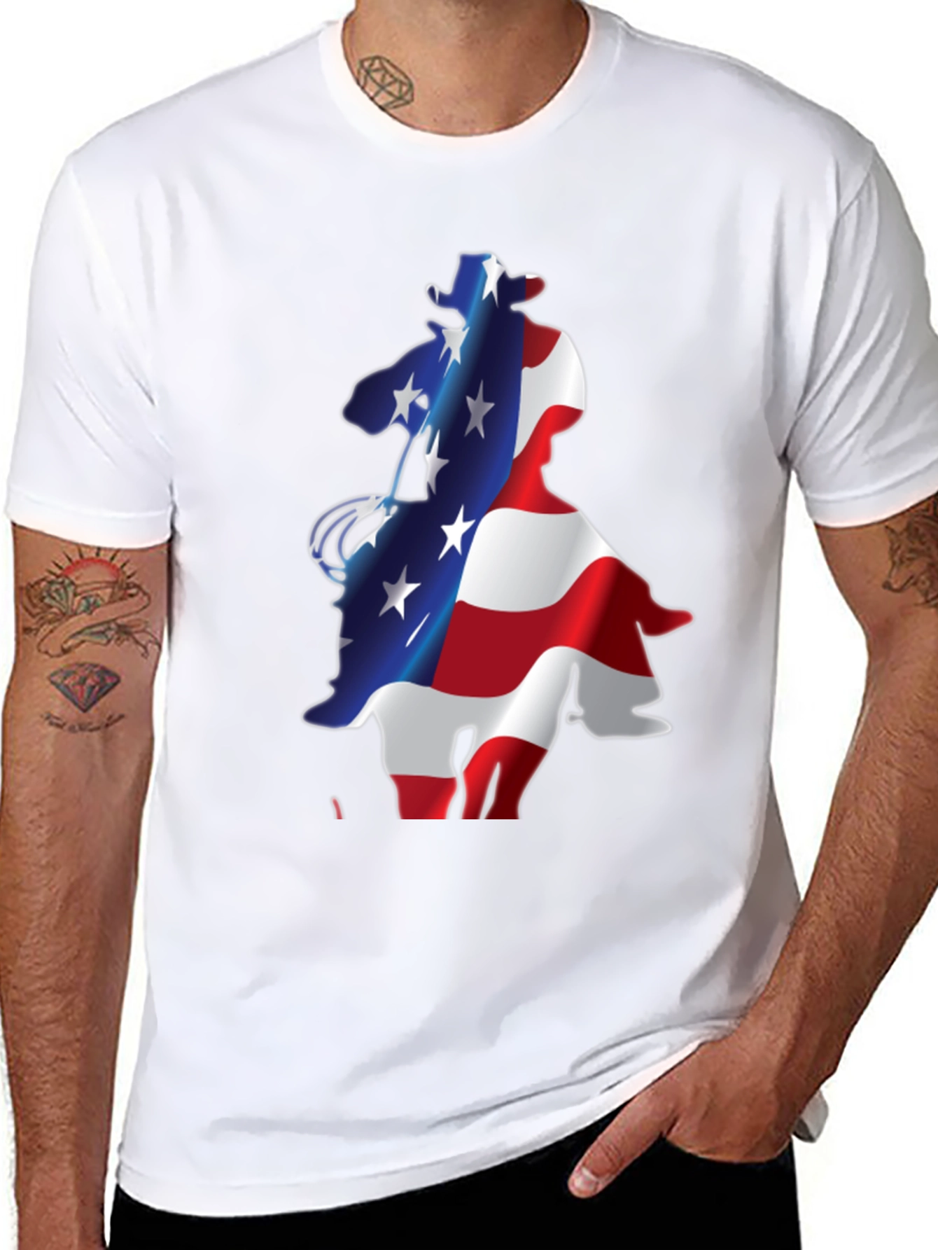 American Cowboy Graphic T-Shirt